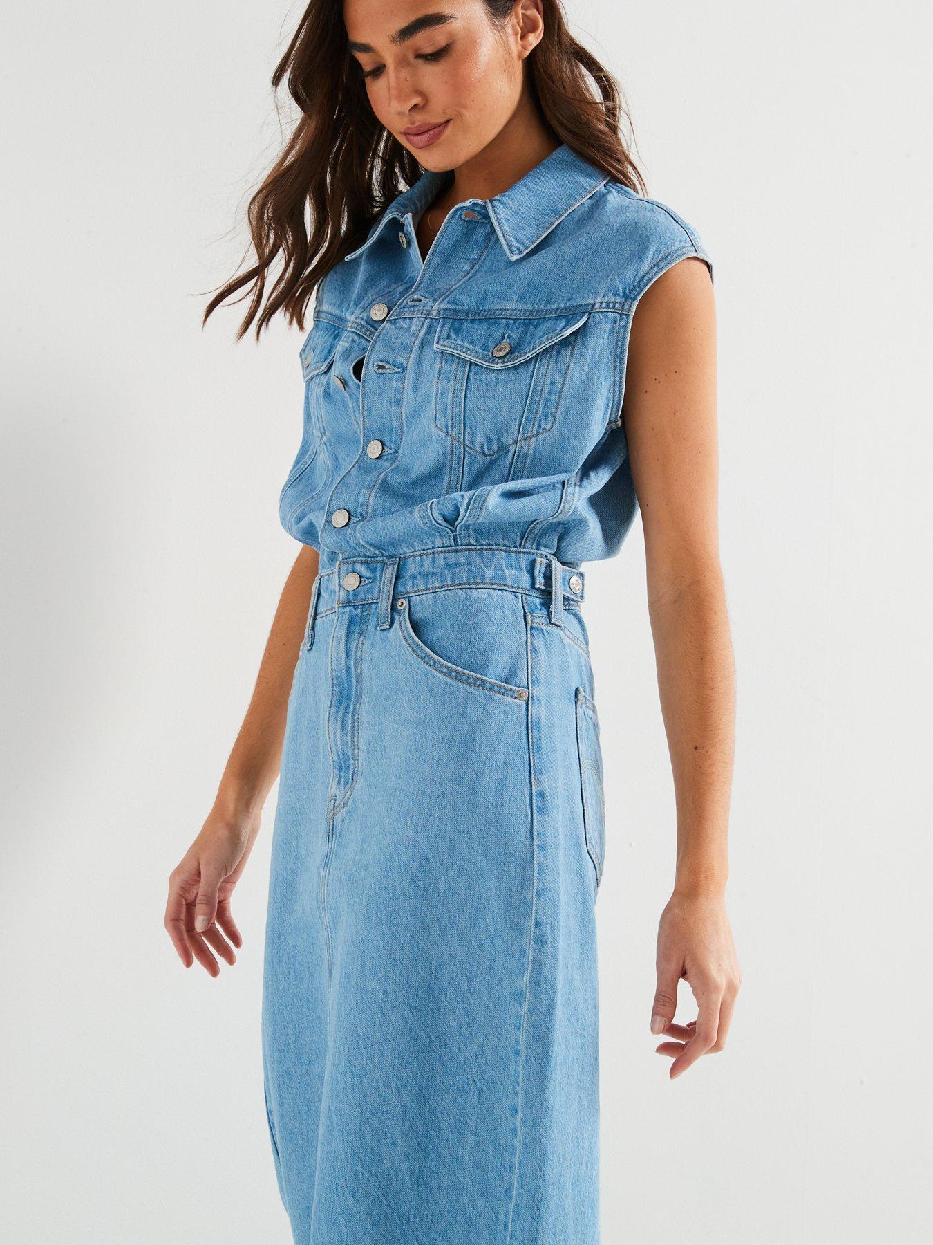 Levi's Iconic Sleeveless Dress - Wrapped In Blue | Very Ireland