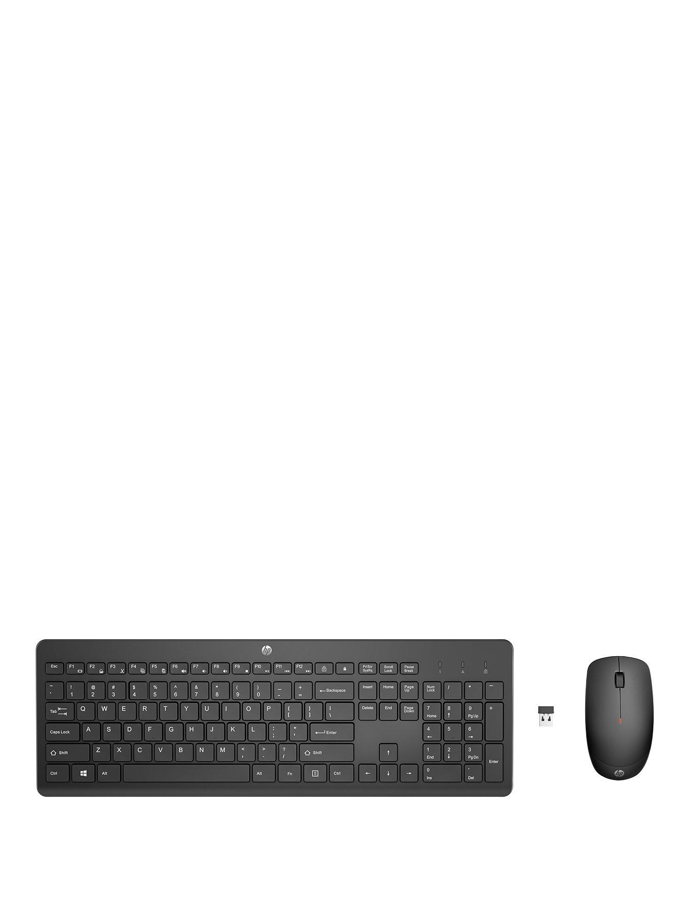 Image 1 of 8 of HP 230 Wireless Keyboard &amp; Mouse Combo - &nbsp;Sleek, Quiet design - Up to 16 Months Battery &nbsp;- Black