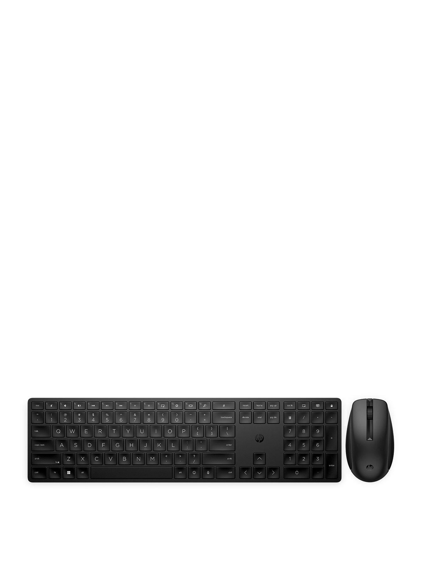 Image 1 of 8 of HP 650 Wireless Keyboard &amp; Mouse Combo - Multi Surface use - 20+ Customisable Keys - 20+ Months Battery - Black