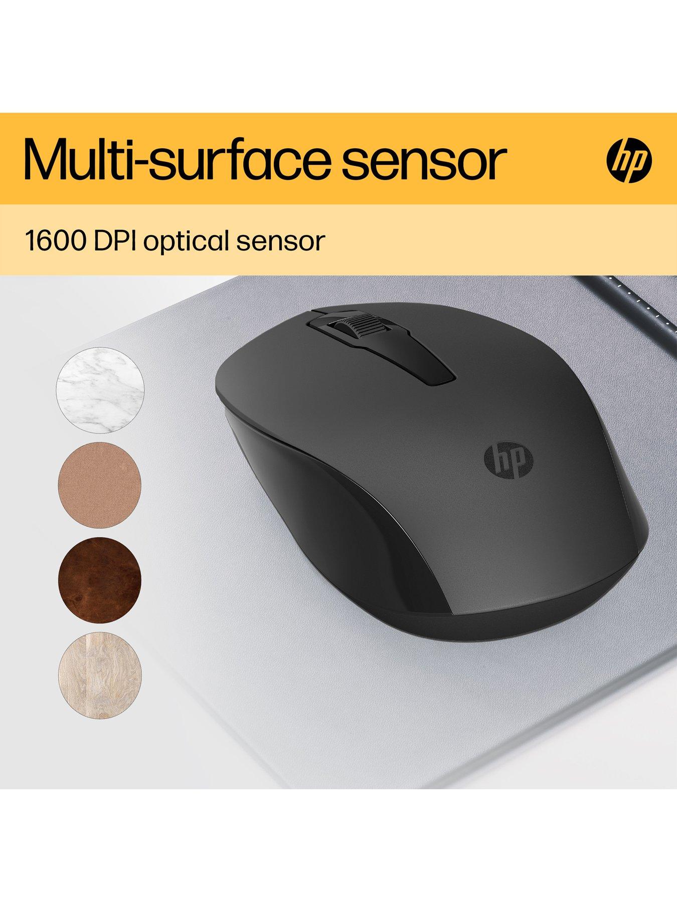 Image 4 of 8 of HP 150 Wireless Mouse - Ambidextrous Design - 3 Buttons, Scroll Wheel - Up to 10 Month Battery - Black