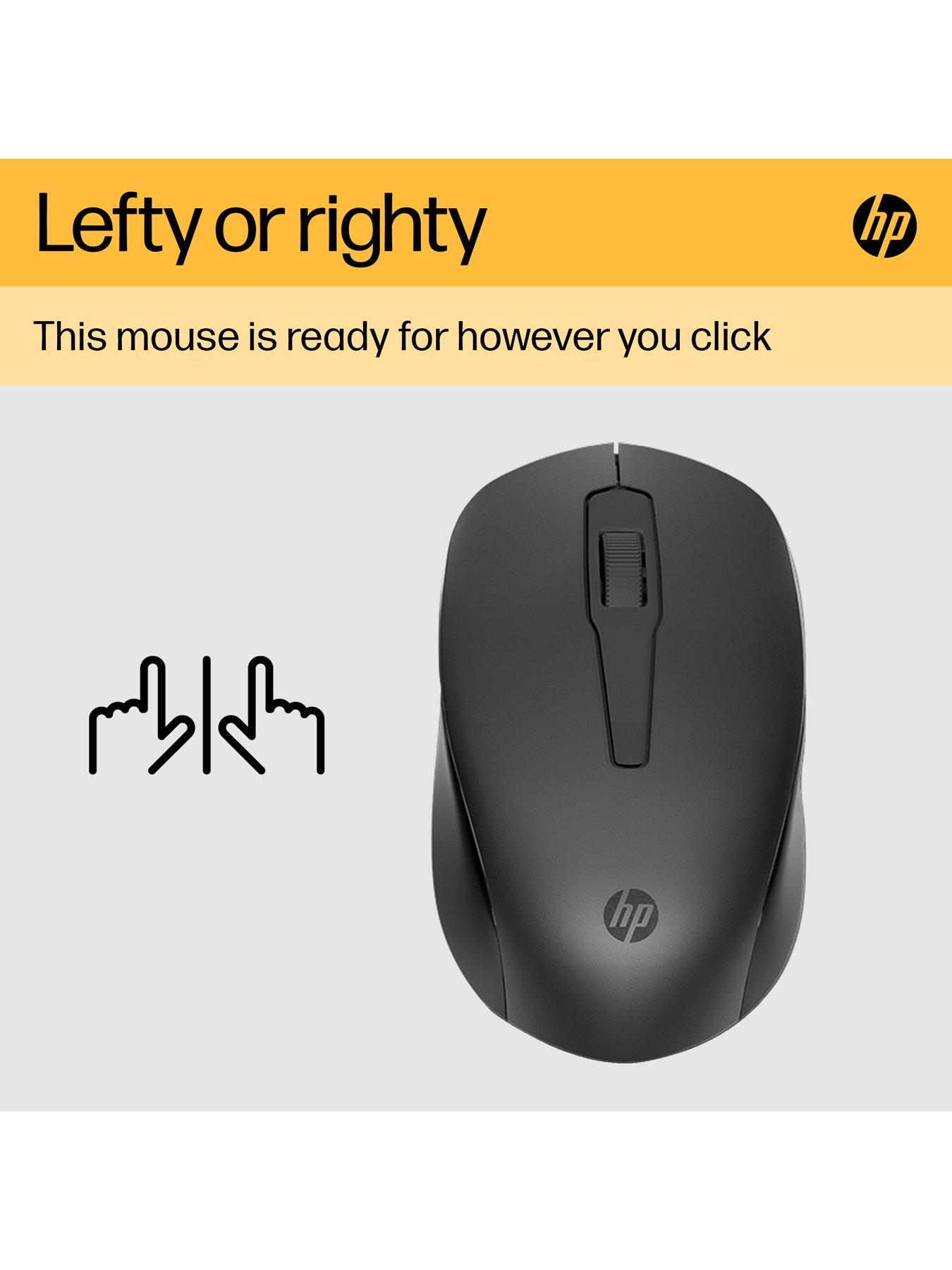 Image 7 of 8 of HP 150 Wireless Mouse - Ambidextrous Design - 3 Buttons, Scroll Wheel - Up to 10 Month Battery - Black