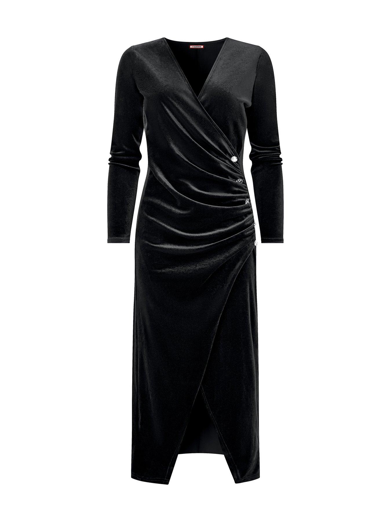 joe-browns-make-a-statement-velour-dress-blackdetail