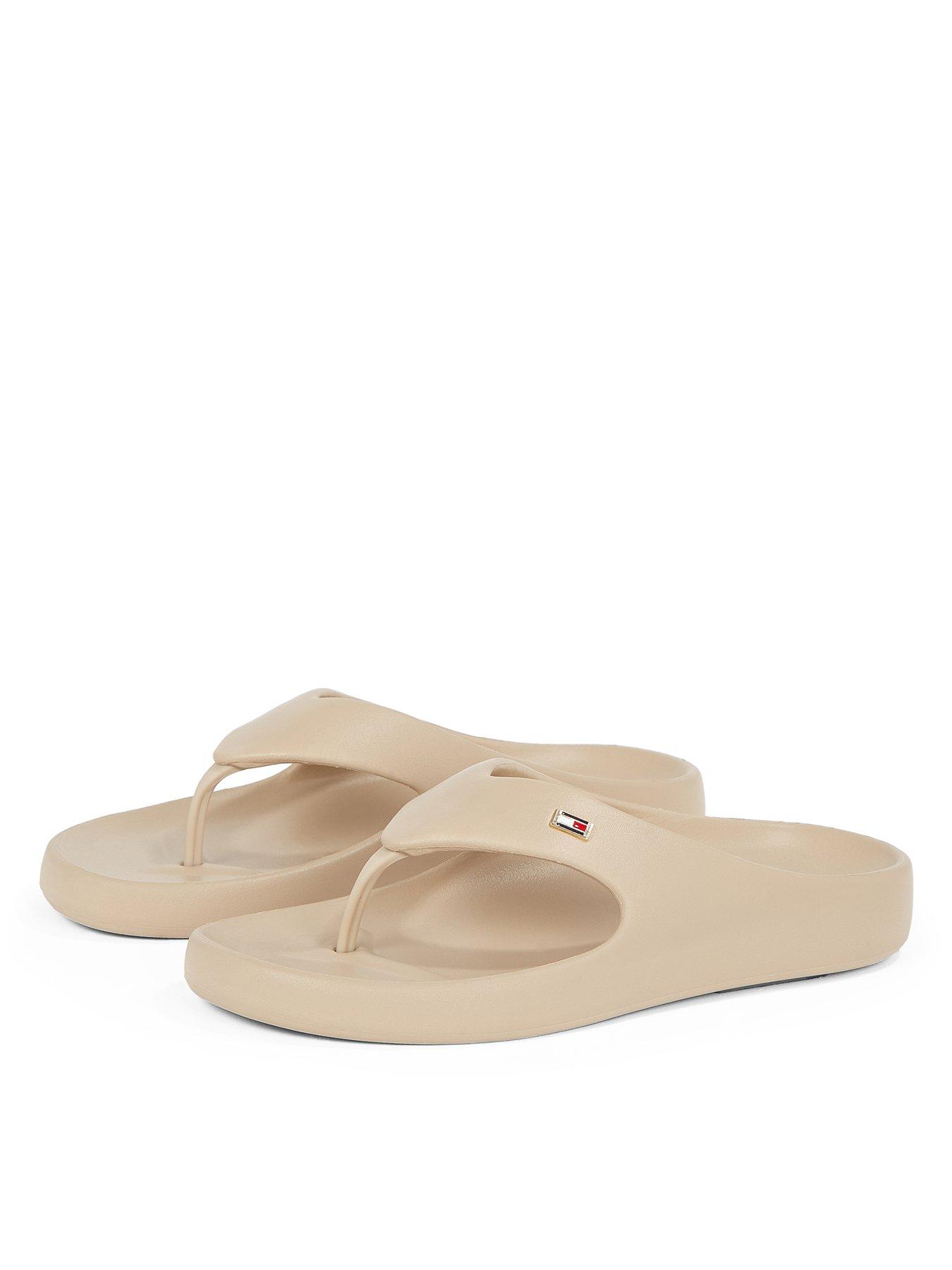 Image 2 of 5 of Tommy Hilfiger Thong Beach Sandals - Beige