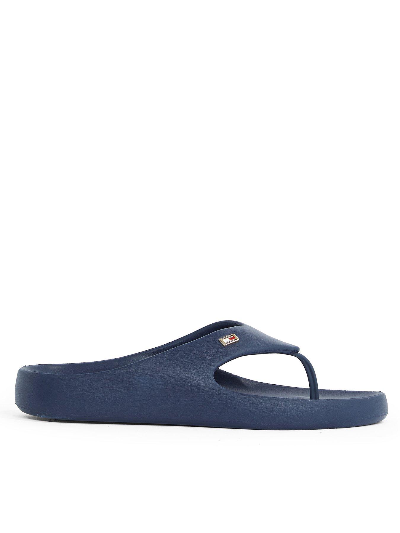 Image of Tommy Hilfiger Thong Beach Sandals - Navy