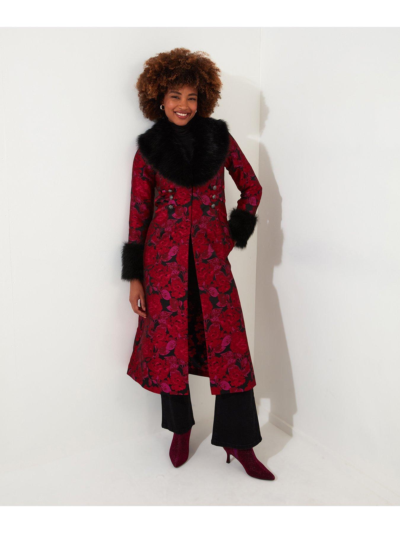 joe-browns-printed-longline-coat-redstillFront