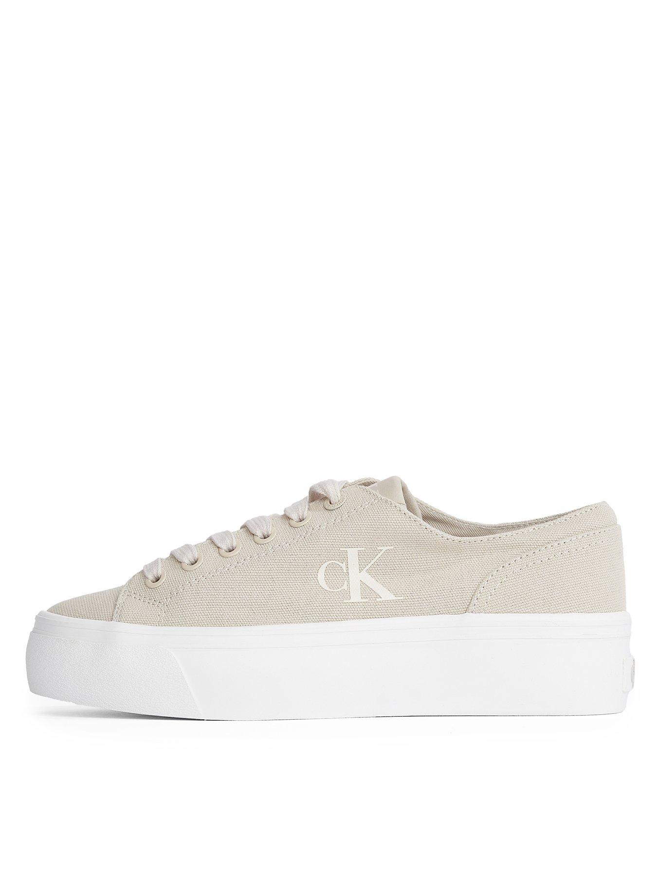 Calvin Klein Jeans Flatform Trainers - Beige