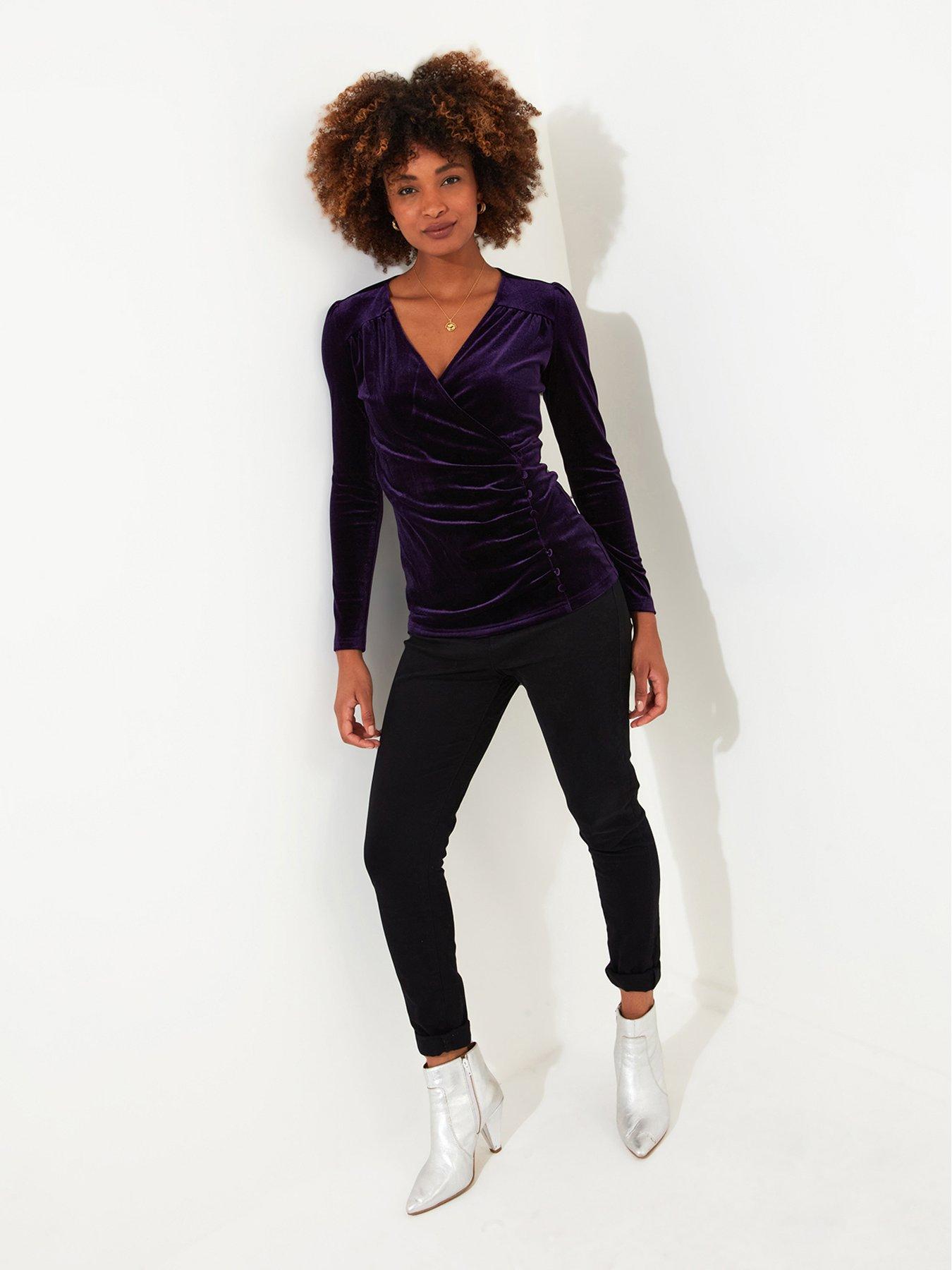 joe-browns-glamorous-velour-wrap-top-purpleback