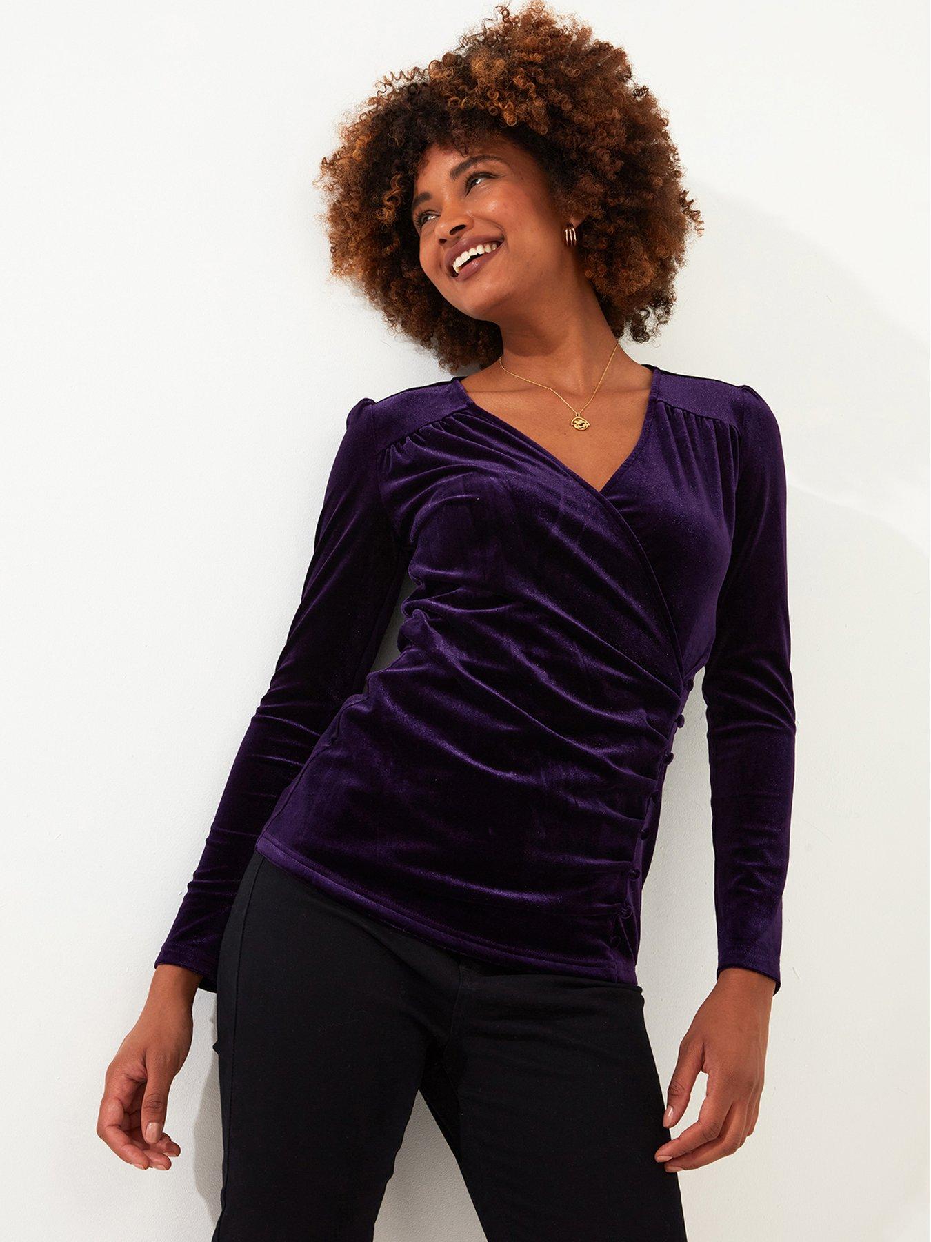 joe-browns-glamorous-velour-wrap-top-purpleoutfit