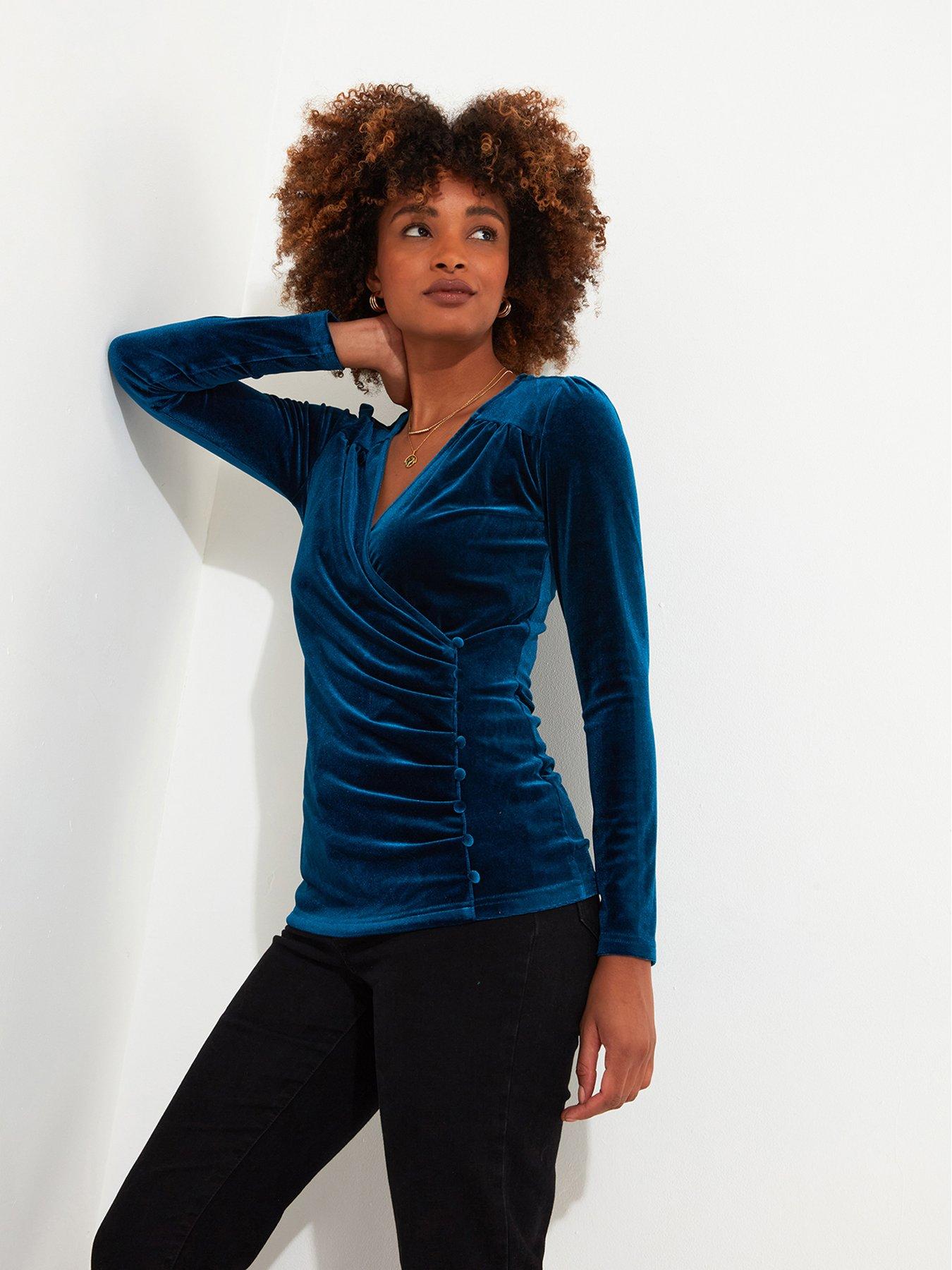 joe-browns-velour-wrap-top-teal