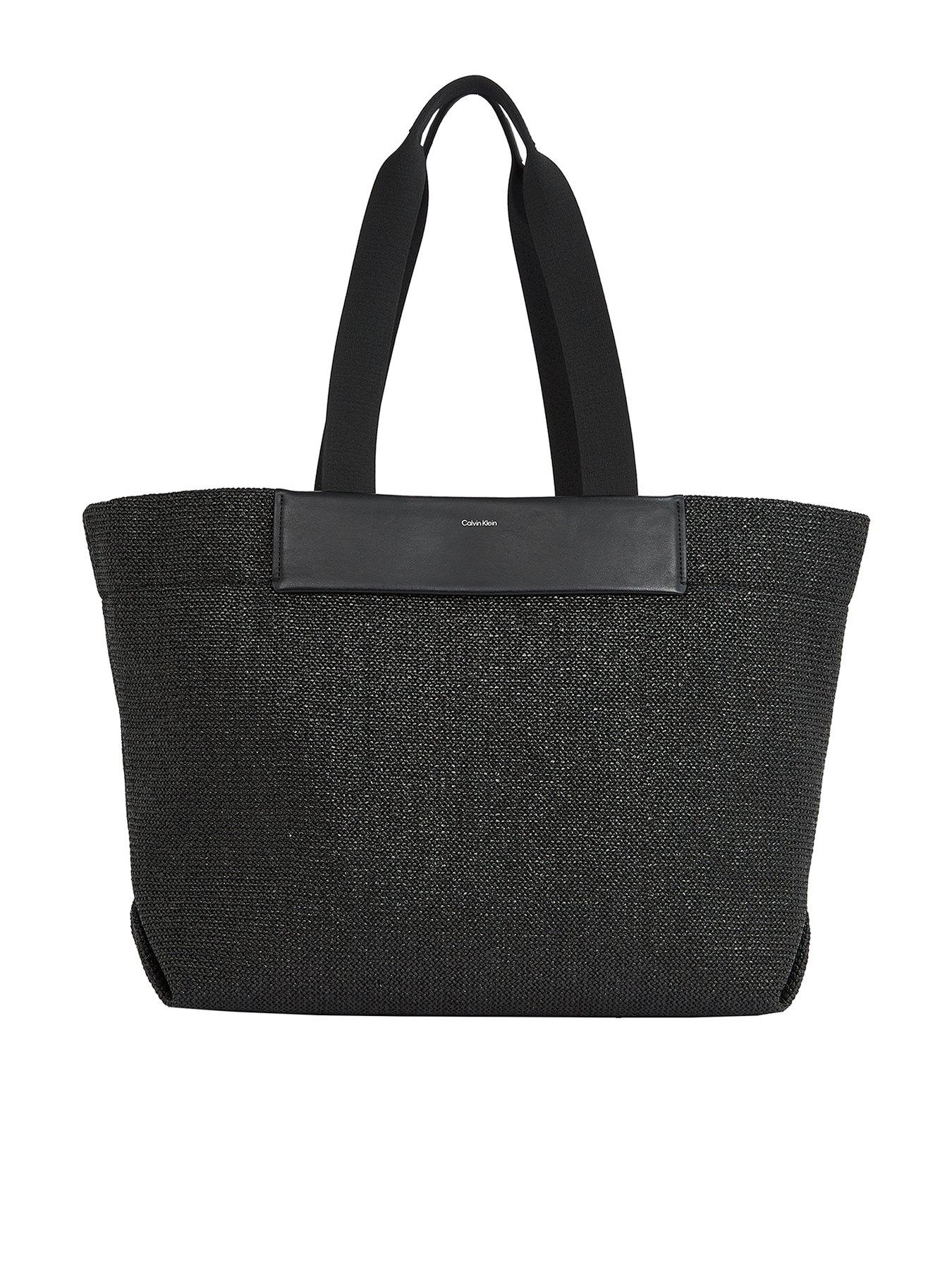 calvin-klein-raffia-large-shopper-bag-black