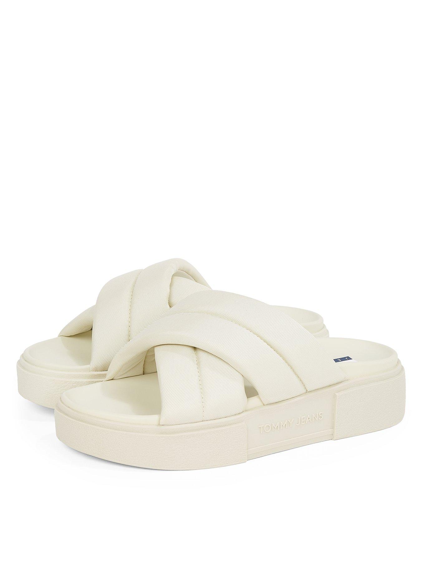 tommy-jeans-crossover-flatform-sandal-creamstillFront