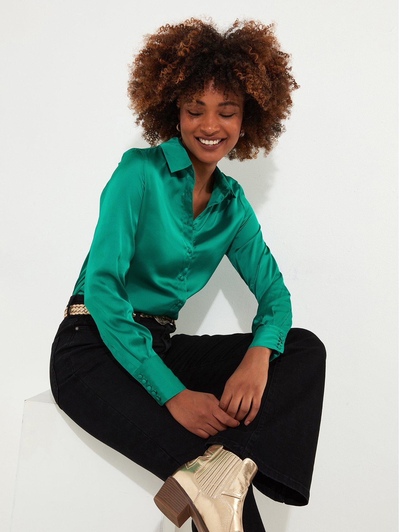 joe-browns-green-satin-blouse