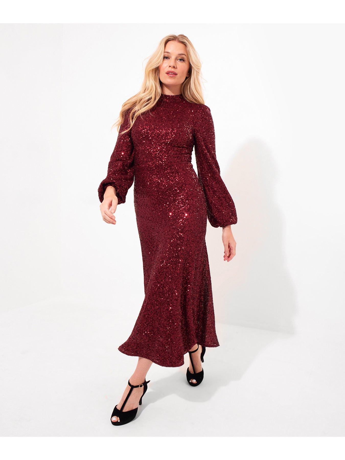 joe-browns-lucille-sequin-dress-reddetail