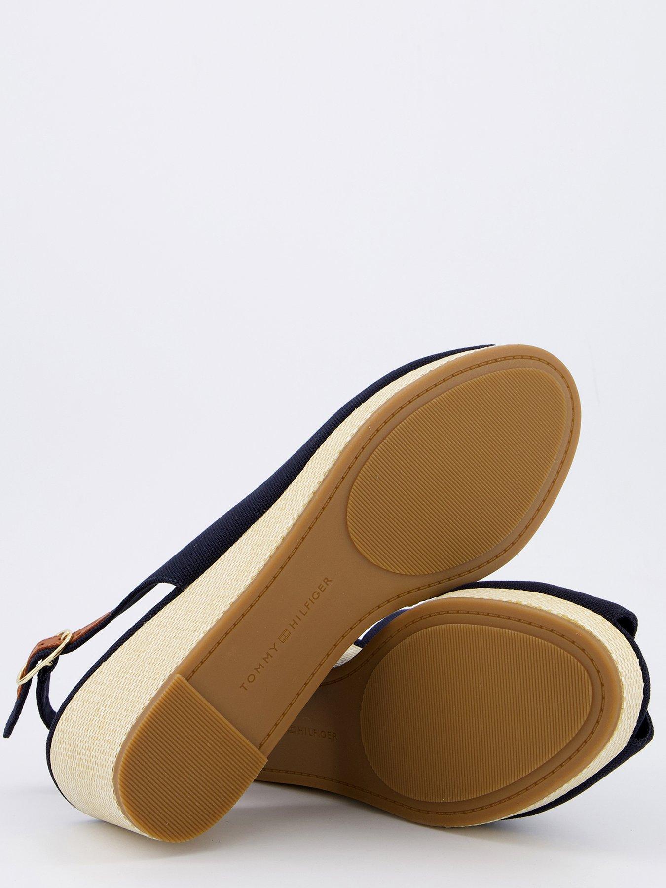 Image 4 of 7 of Tommy Hilfiger Slingback Espadrille Wedge - Navy