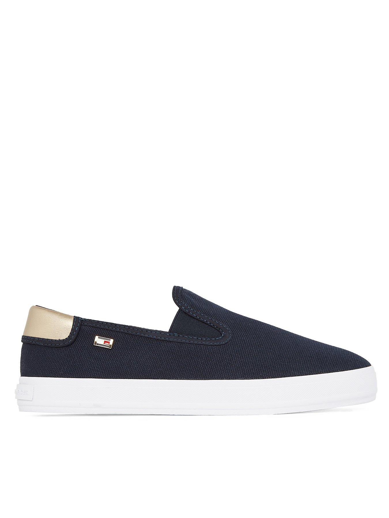 Tommy Hilfiger Slip-On Canvas Shoes - Navy