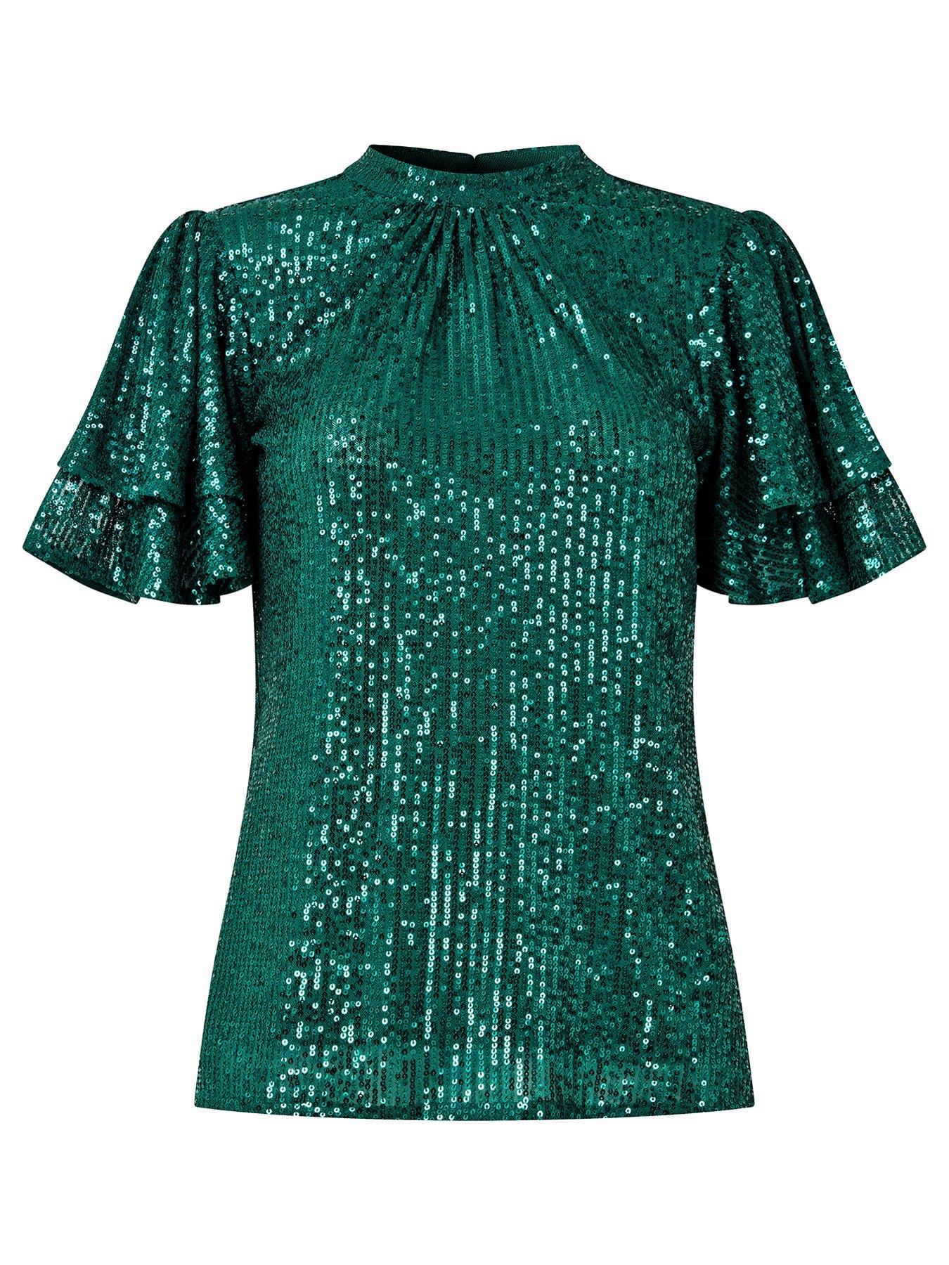 joe-browns-sequin-top-greendetail