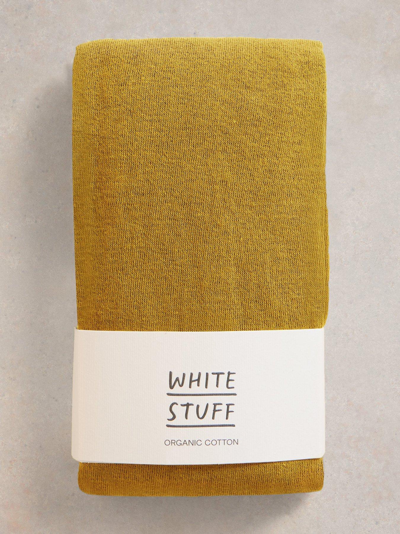 Image 1 of 2 of White Stuff Patty Plain Tights - Yellow