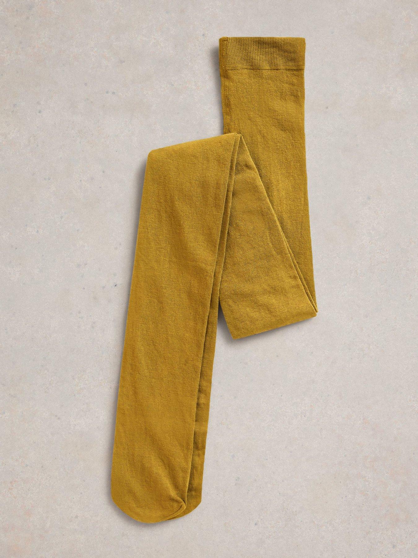 Image 2 of 2 of White Stuff Patty Plain Tights - Yellow
