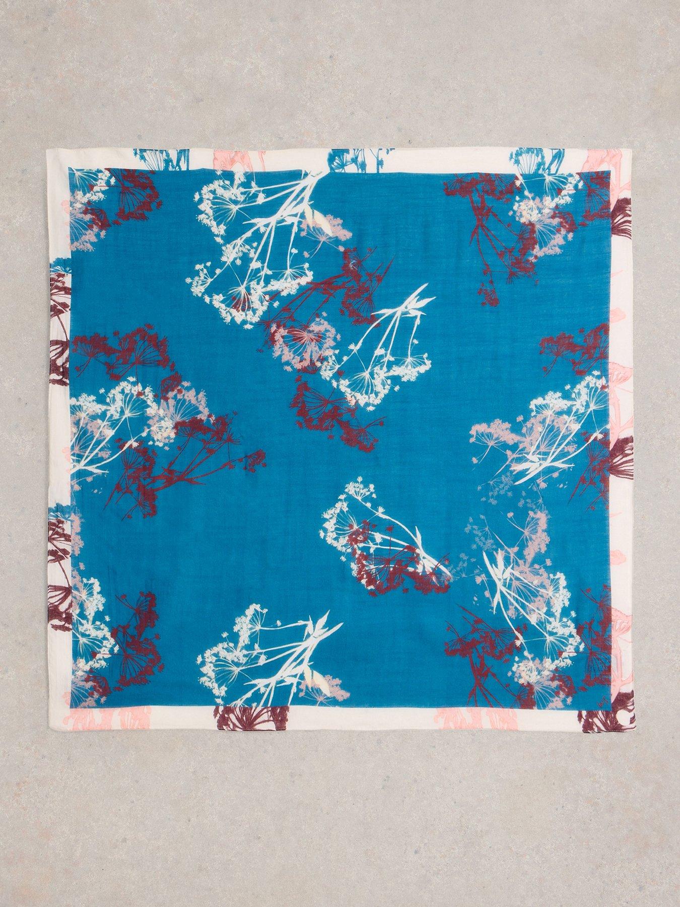 white-stuff-floral-square-scarf-bluestillFront