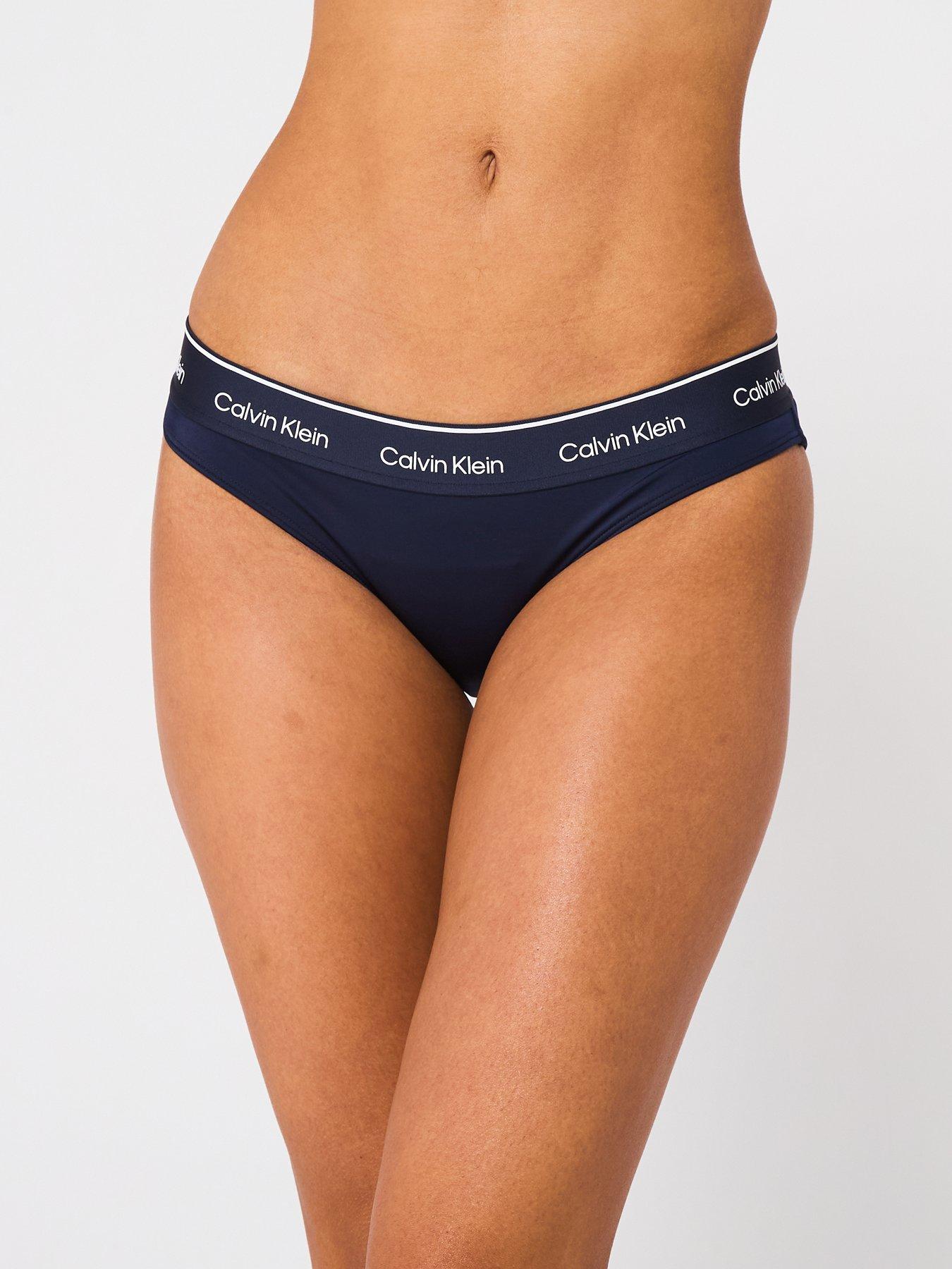 Calvin Klein Logo Band Bikini Brief - Navy