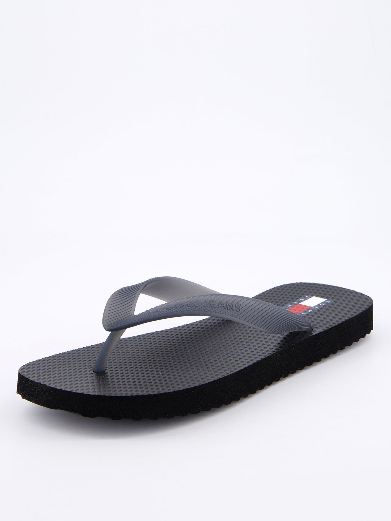 Image of Tommy Jeans Logo Flip Flop - Black