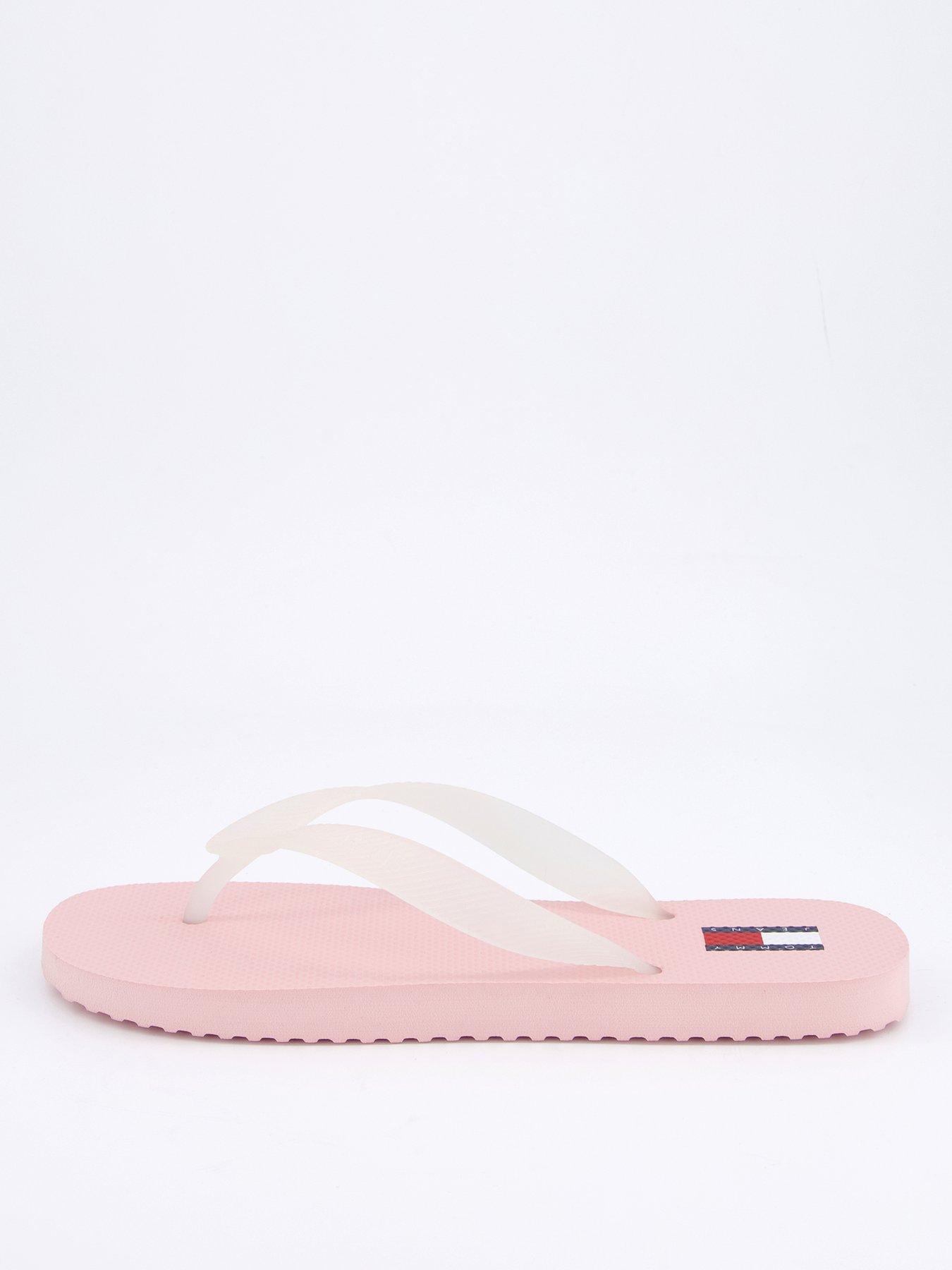 Image 2 of 6 of Tommy Jeans Logo Flip Flop - Pink