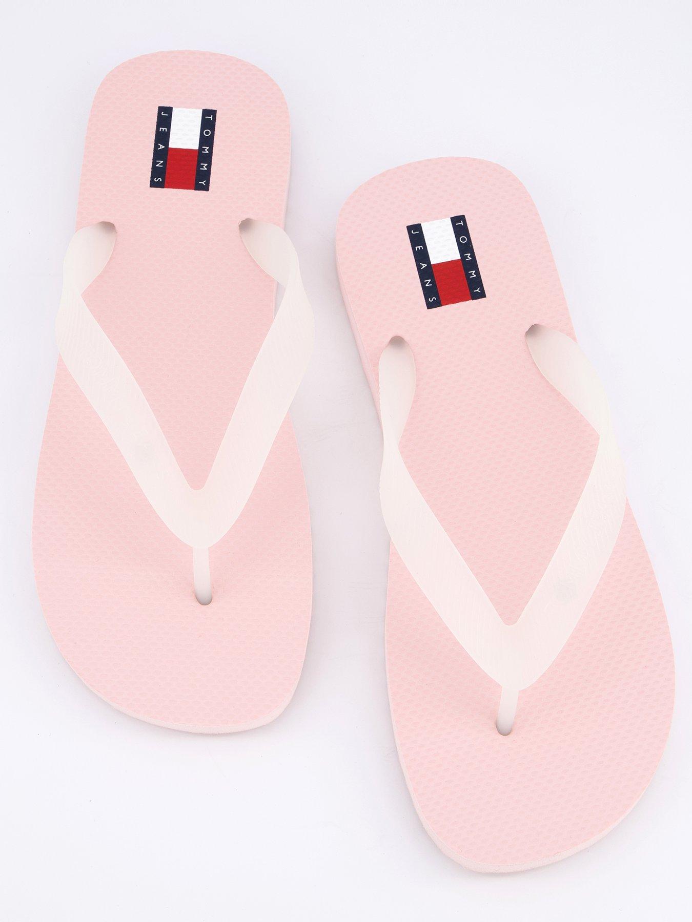 Image 3 of 6 of Tommy Jeans Logo Flip Flop - Pink