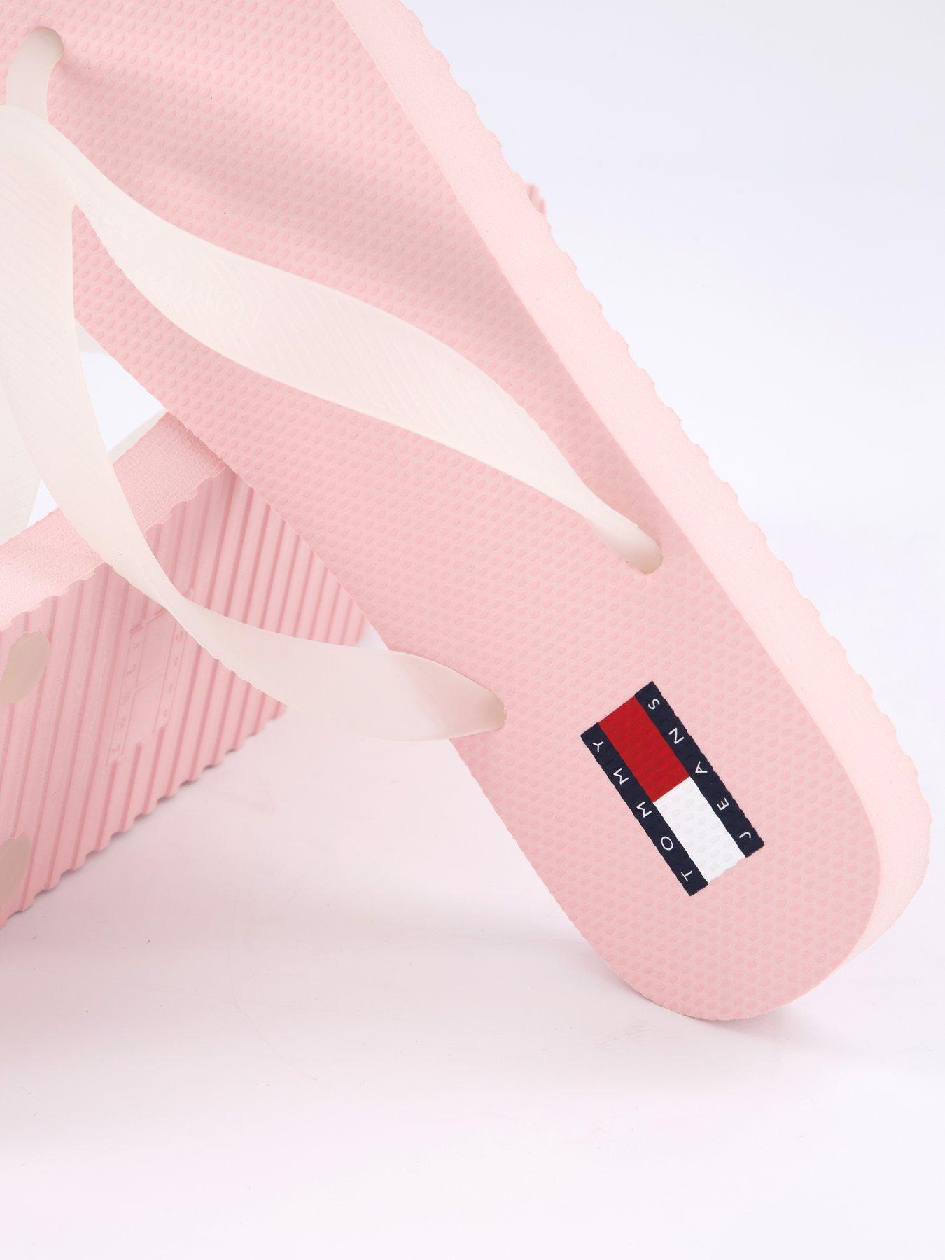 Image 5 of 6 of Tommy Jeans Logo Flip Flop - Pink
