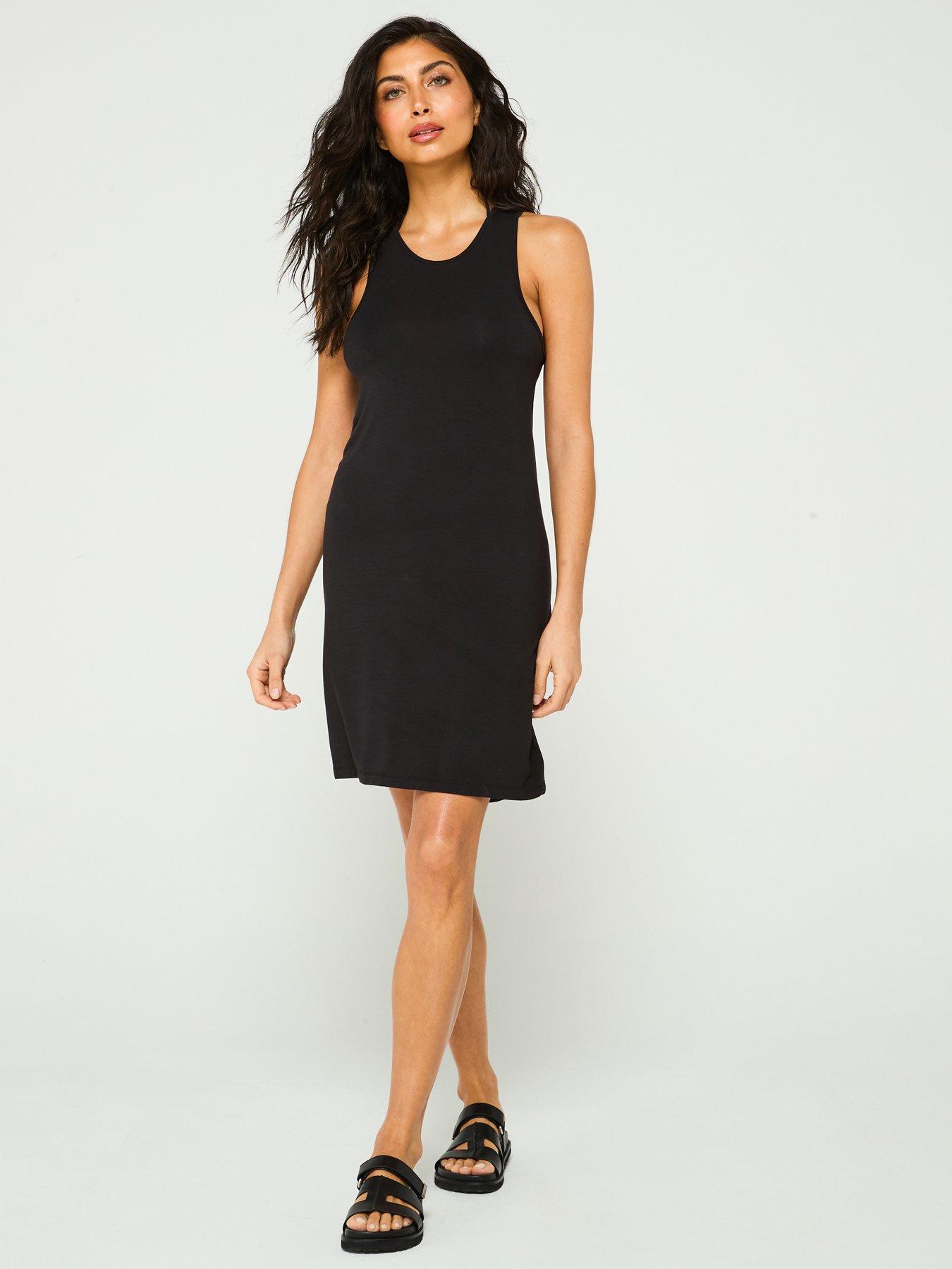 calvin-klein-tank-mini-dress-black