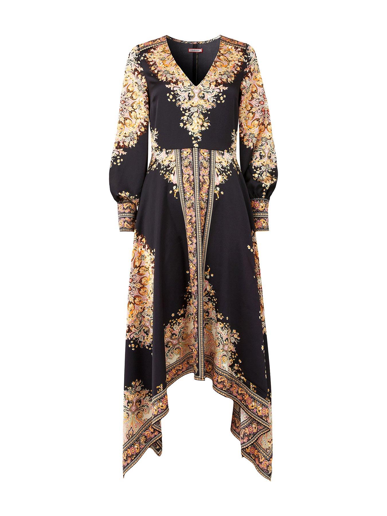 joe-browns-savannah-scarf-print-dress-blackdetail