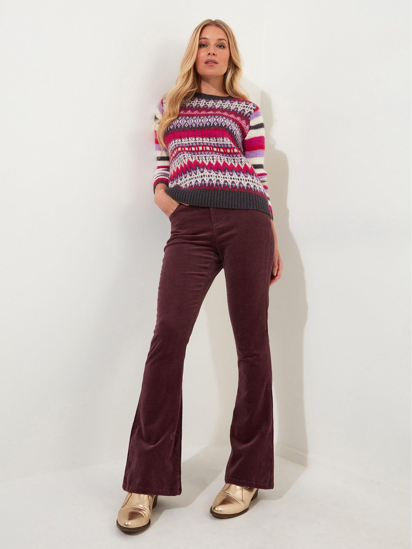 joe-browns-cord-trousers-purplestillFront