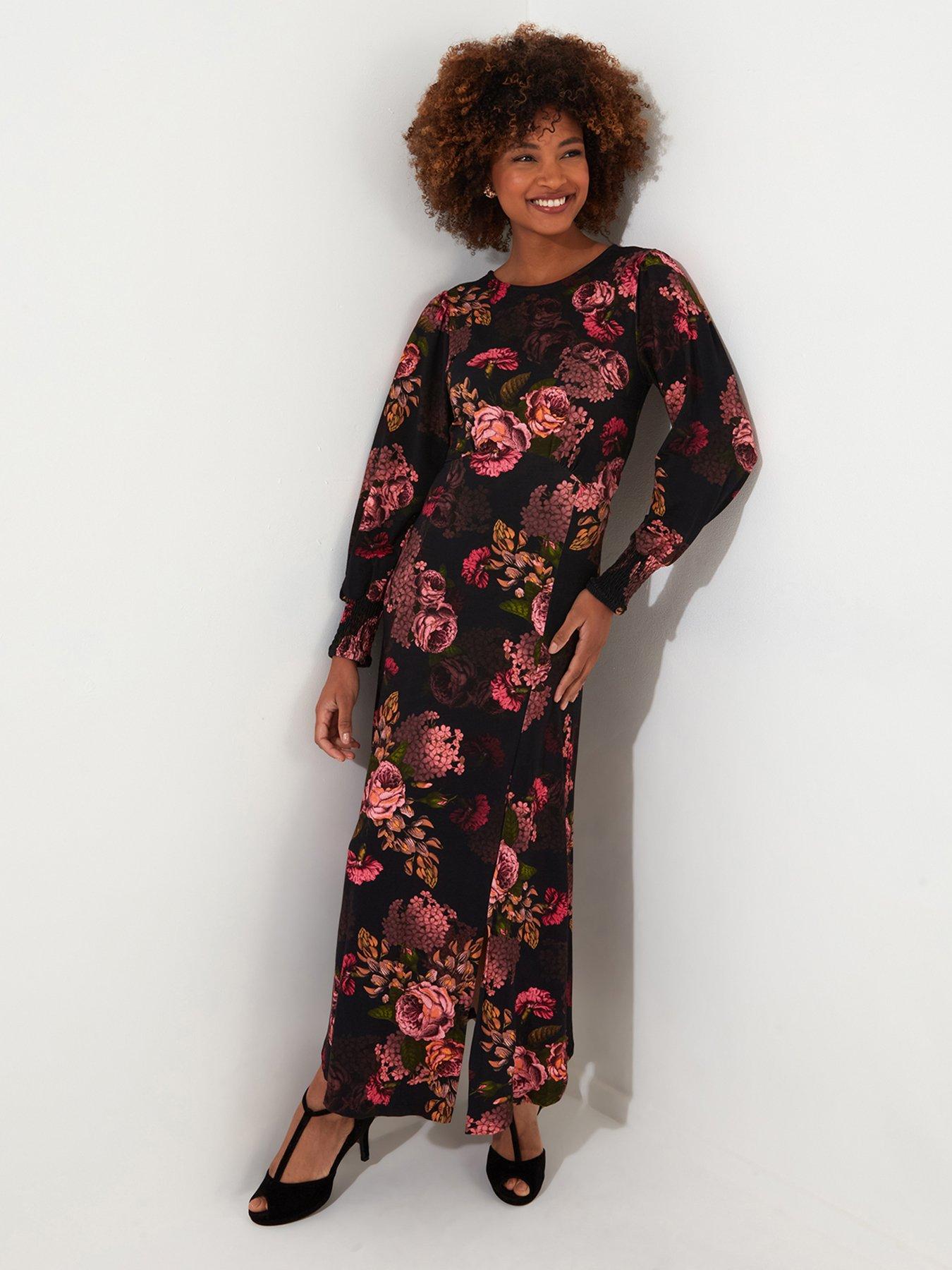 joe-browns-dramatic-florals-jersey-dress-black