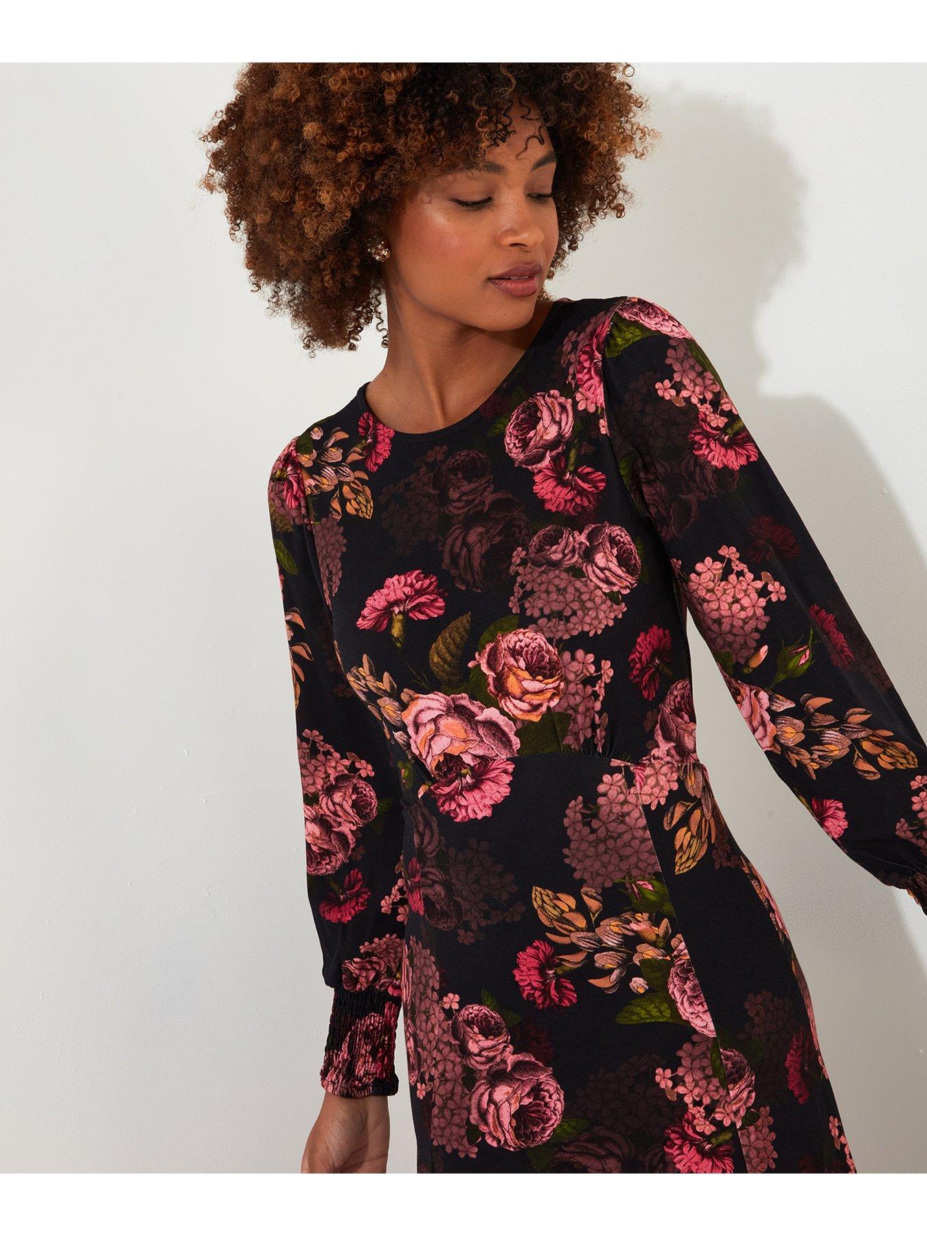 joe-browns-dramatic-florals-jersey-dress-blackstillFront