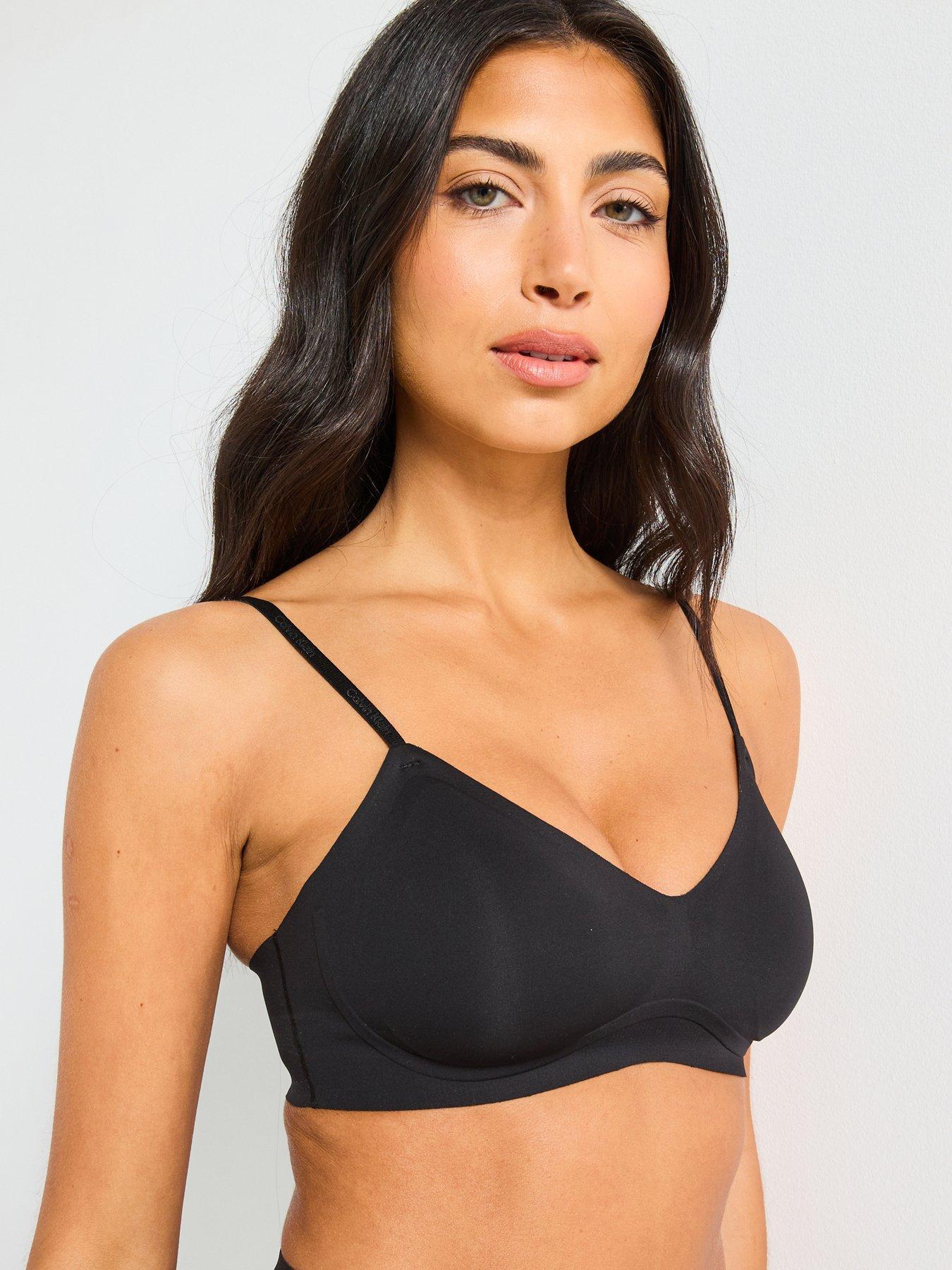 Image of Calvin Klein Gel Wire Lightly Lined Bralette - Black