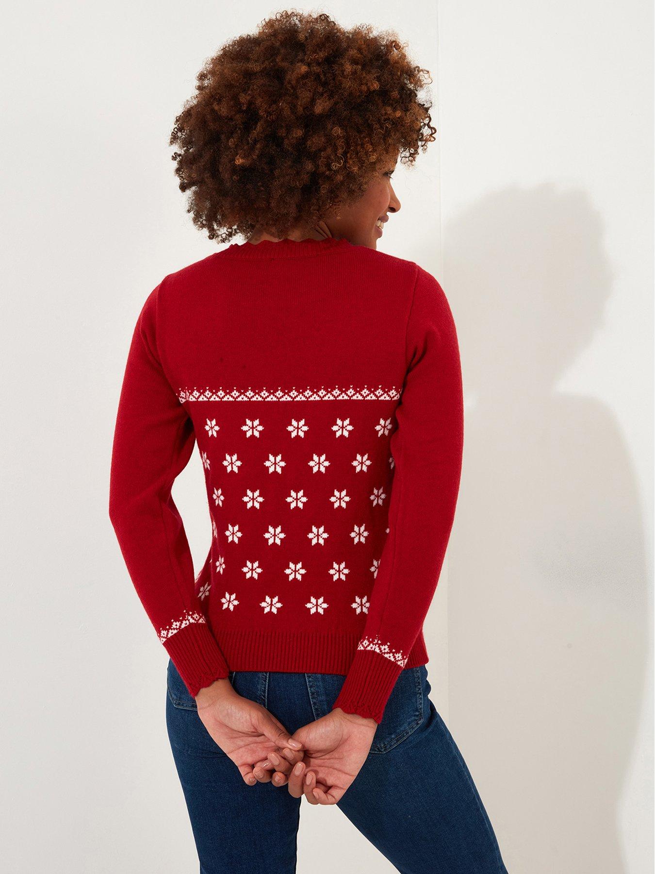 joe-browns-retro-reindeer-jumper-redstillFront