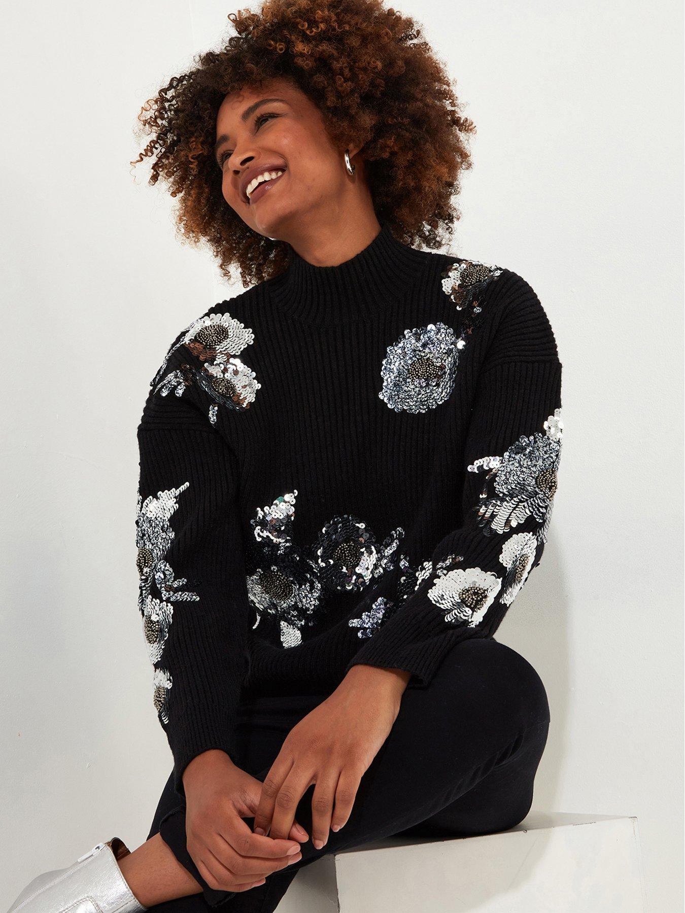 joe-browns-sequin-jumper-blackfront