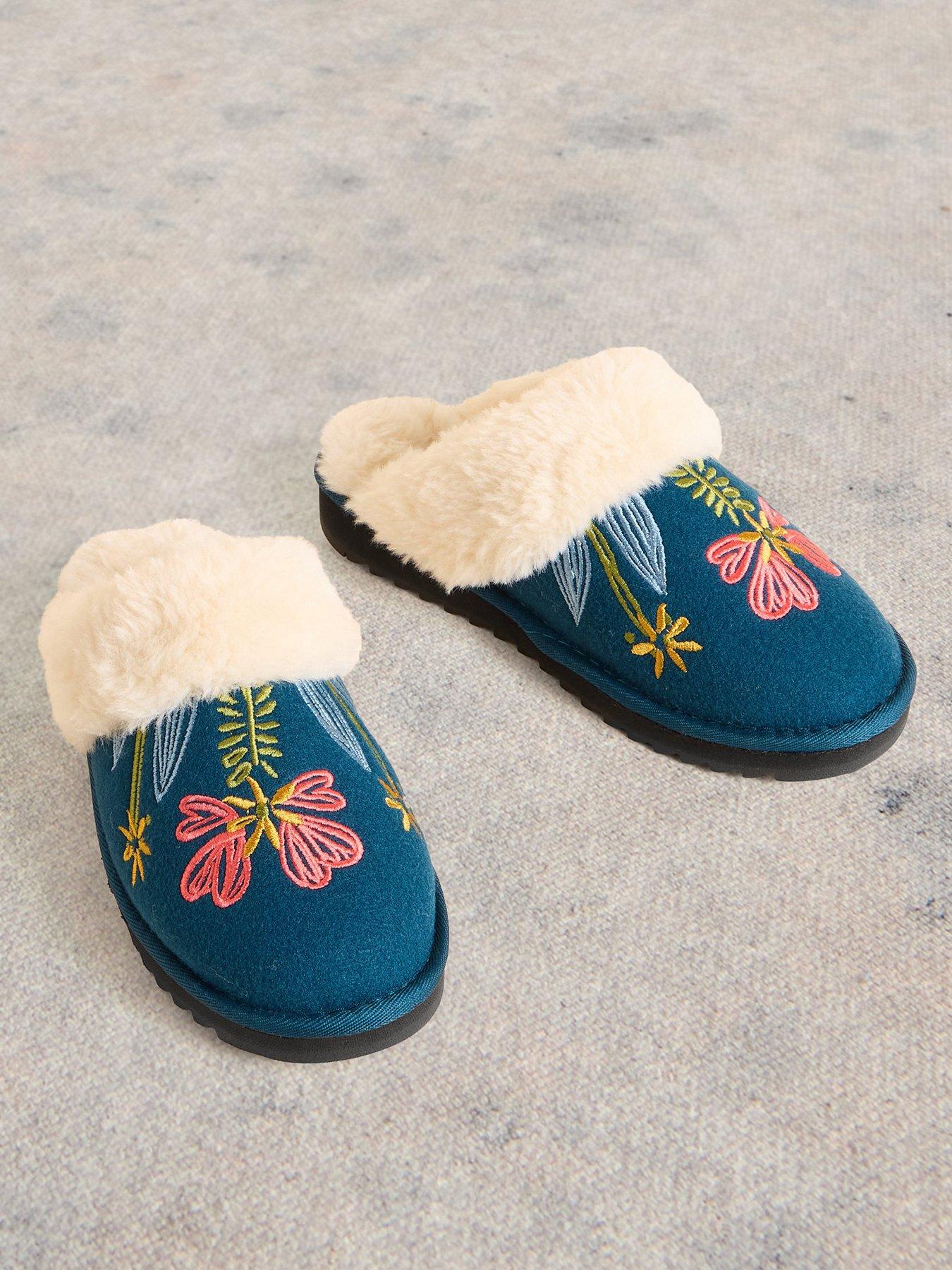 white-stuff-floral-mule-slipper-greenstillFront