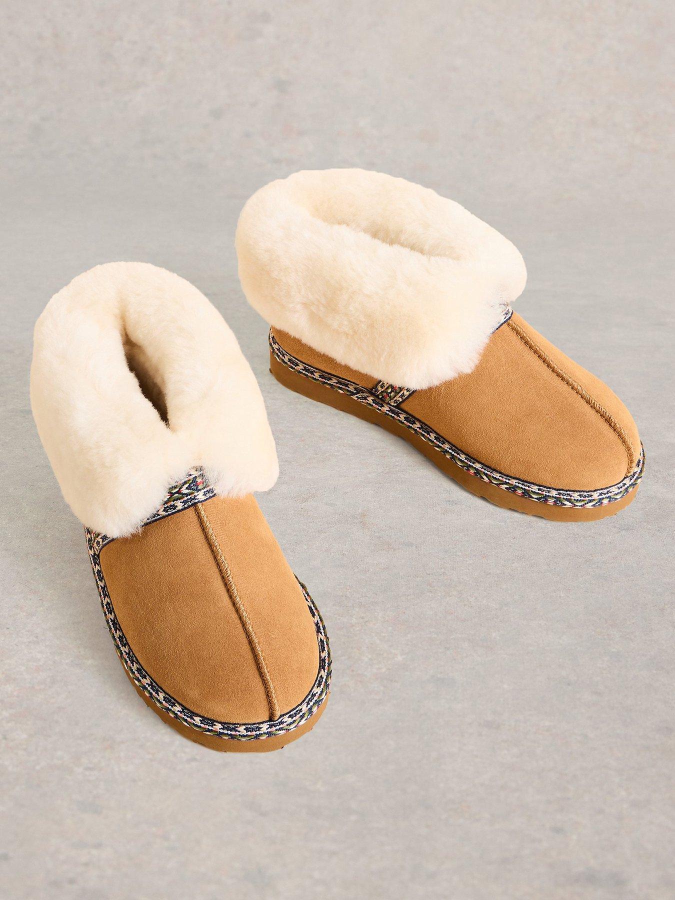 white-stuff-suede-shearling-slipper-boots-brownstillFront