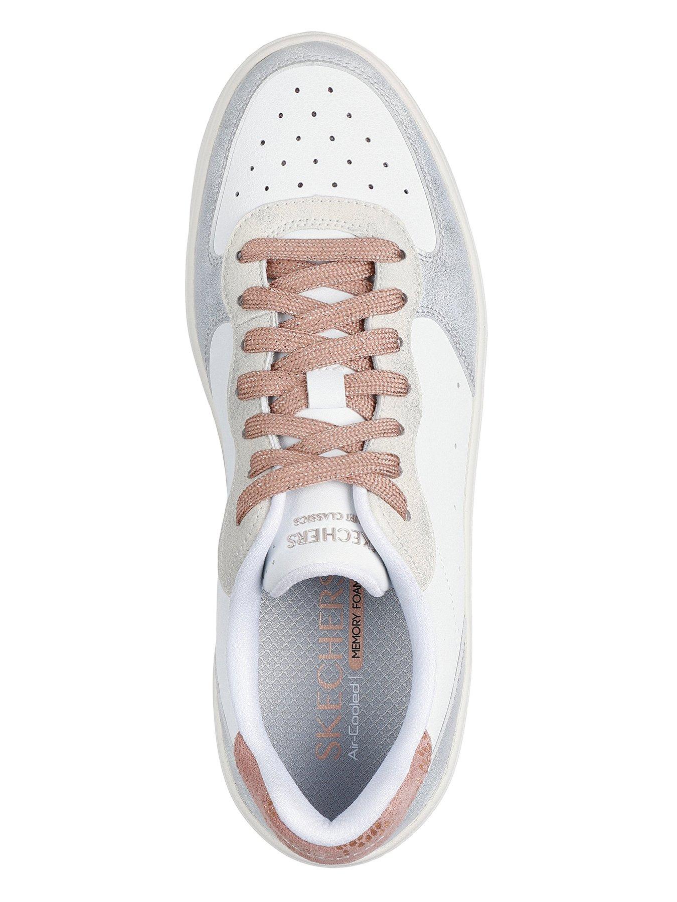 skechers-hiland-soft-metals-trainer-whitemultioutfit