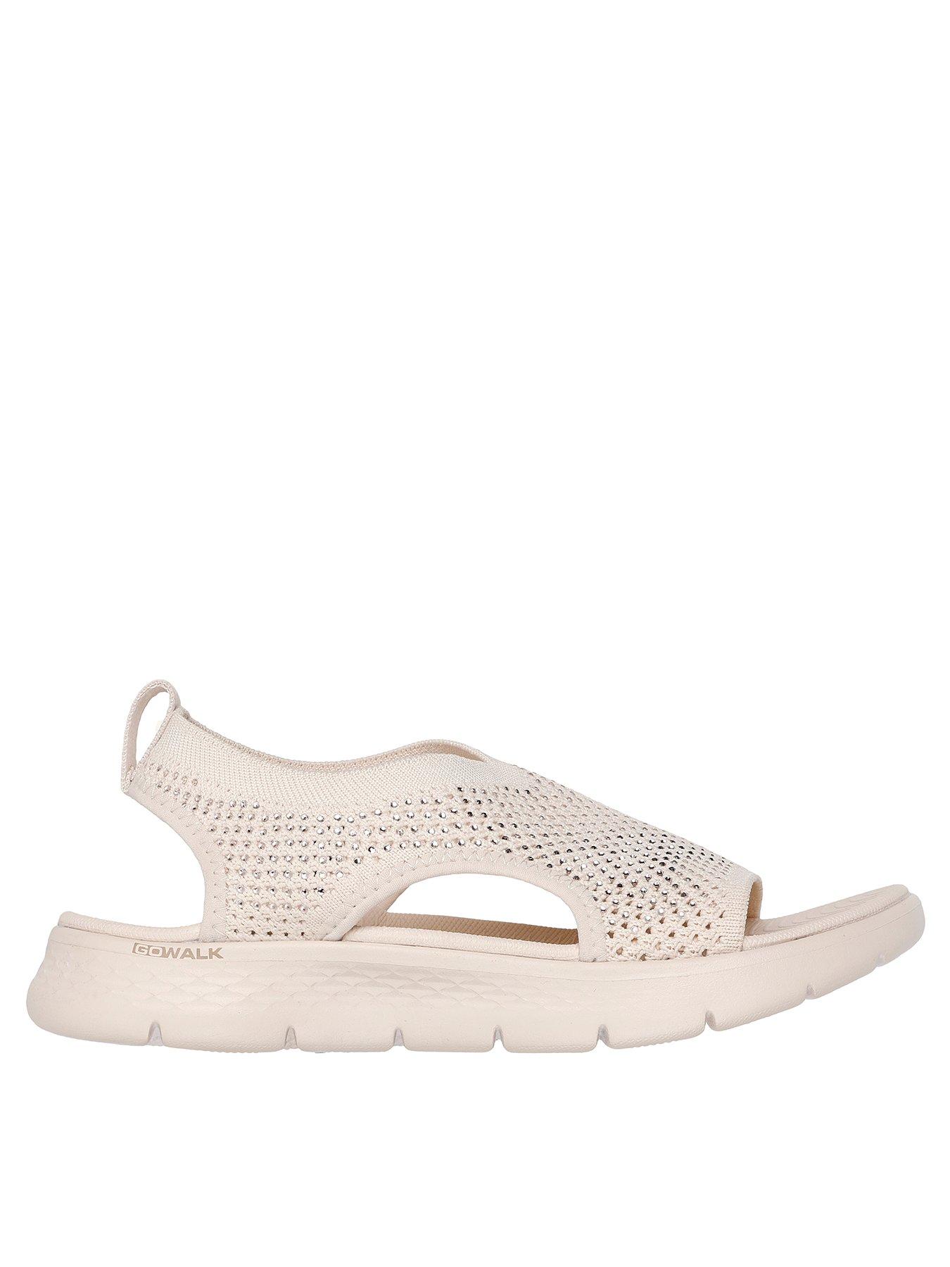 Image 1 of 5 of Skechers Go Walk Flex Sandal - White