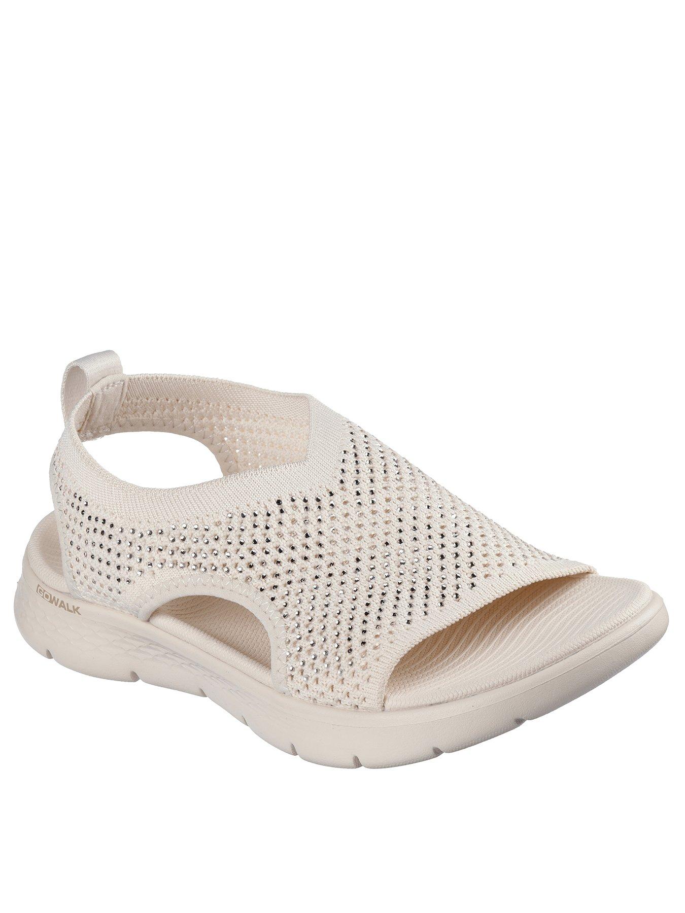 Image 2 of 5 of Skechers Go Walk Flex Sandal - White