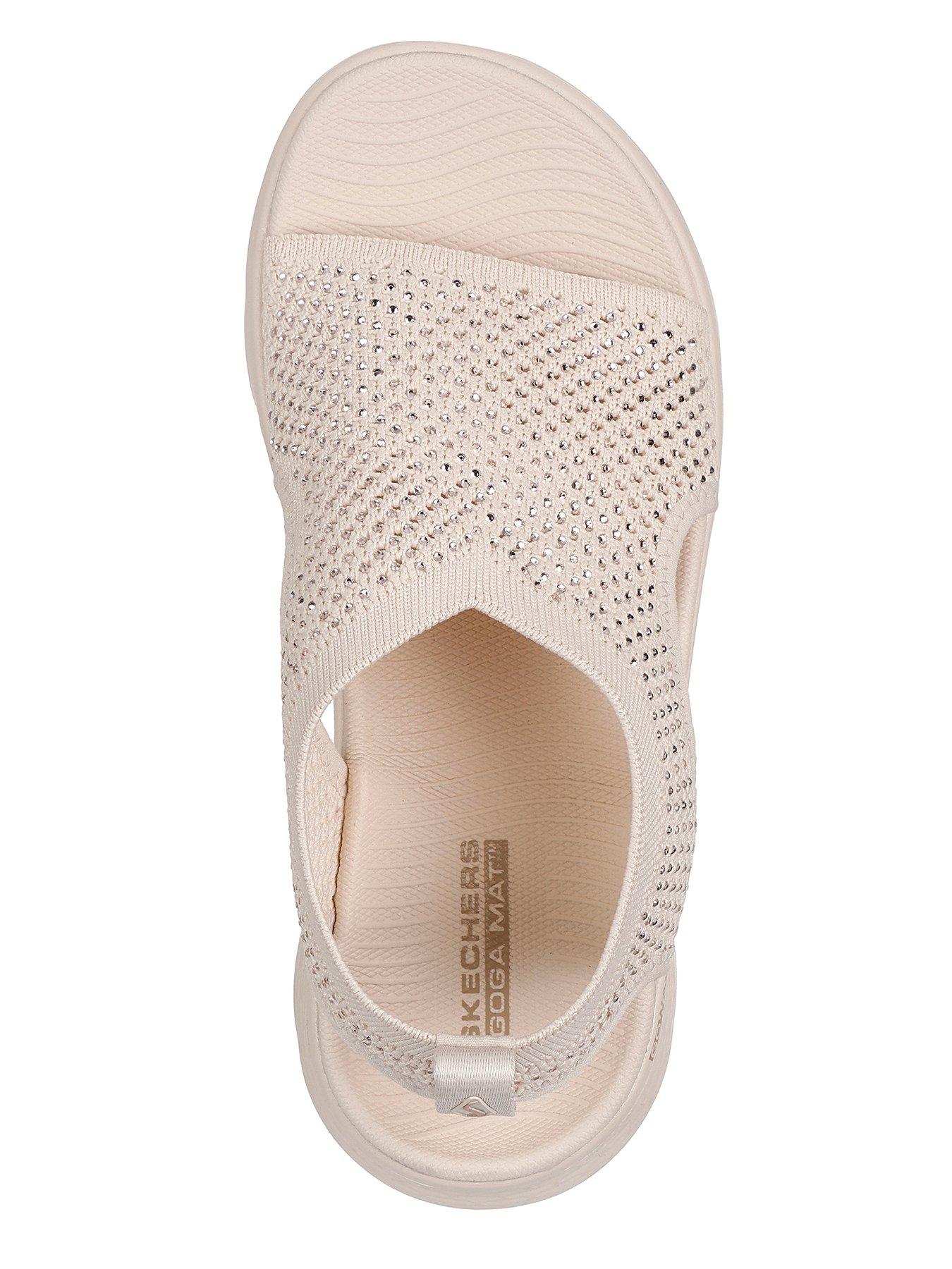 Image 3 of 5 of Skechers Go Walk Flex Sandal - White