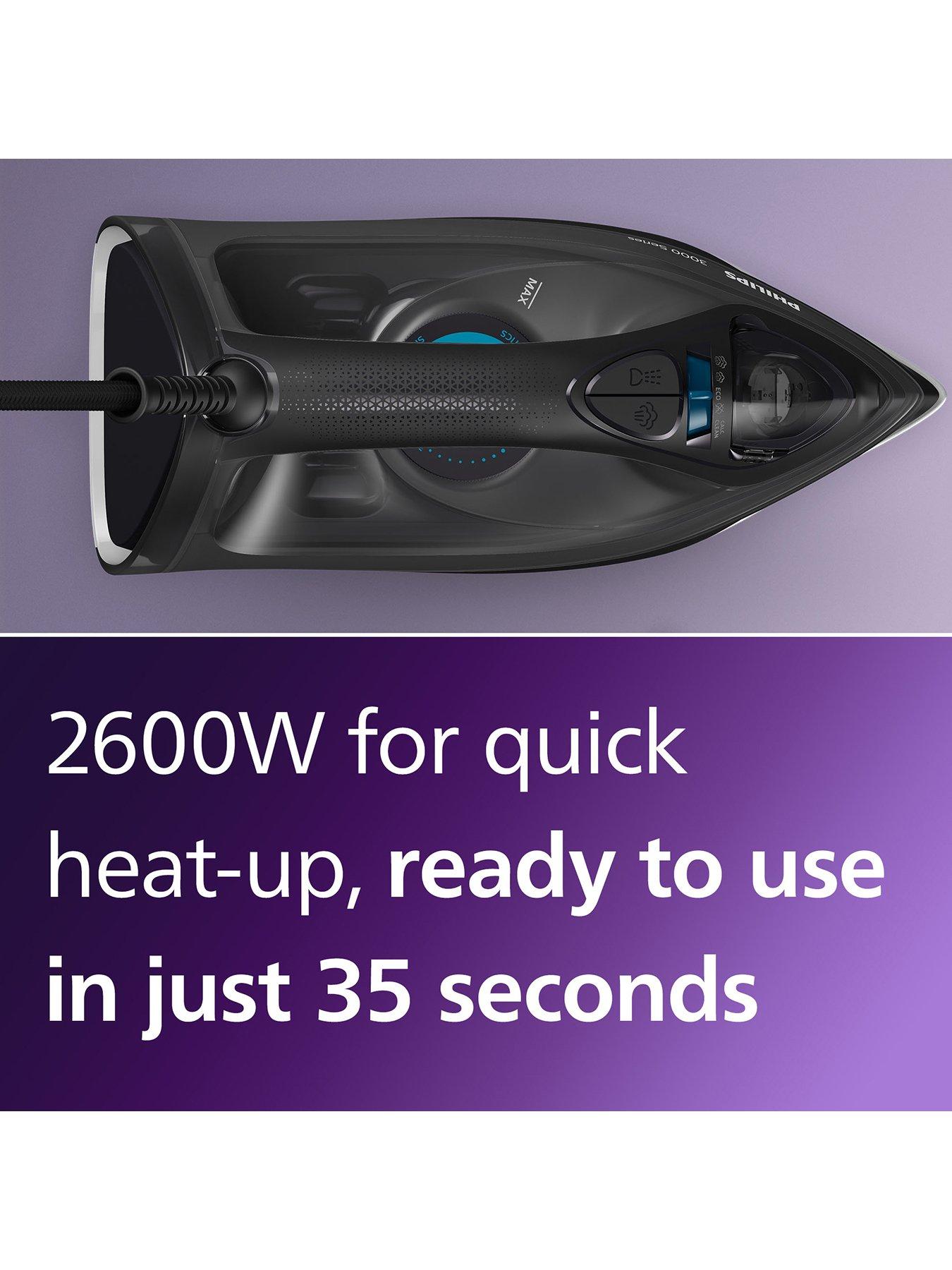 Image 6 of 6 of Philips S3000 Steam Iron&nbsp;- Black