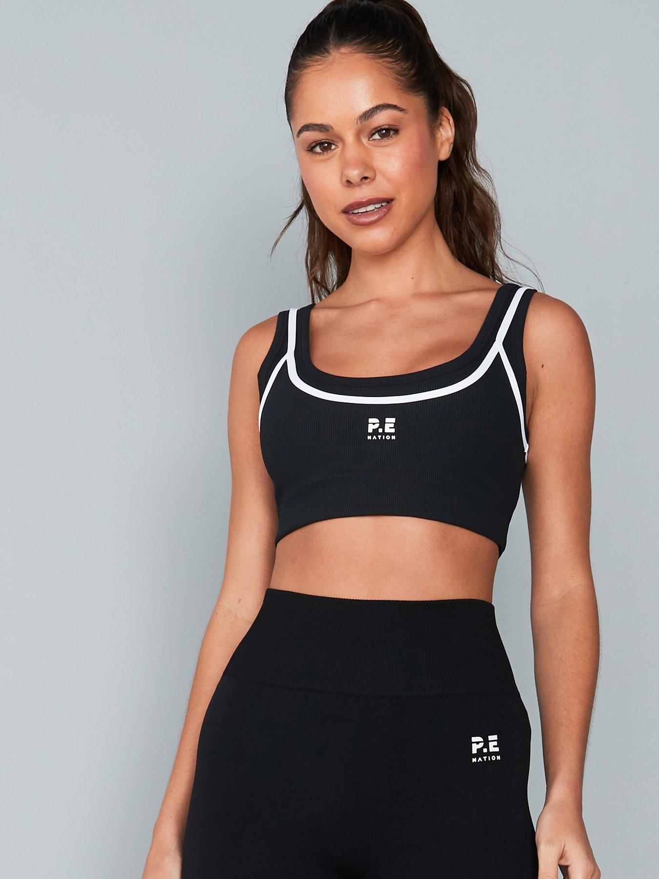 Image 4 of 6 of P.E Nation Women's Training Forward Crop Top - Black