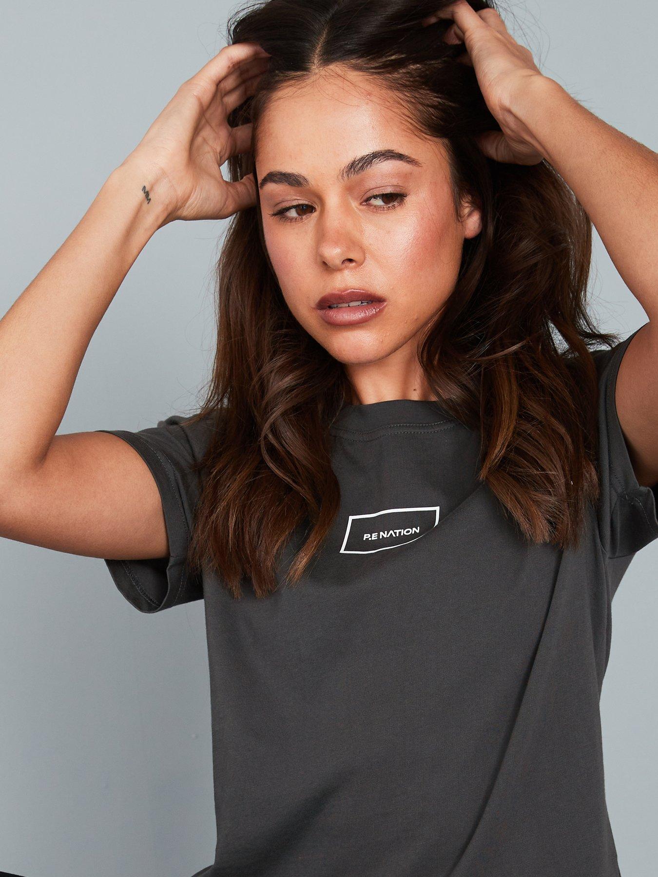 Image 4 of 6 of P.E Nation Women's Training Kite Tee - Black