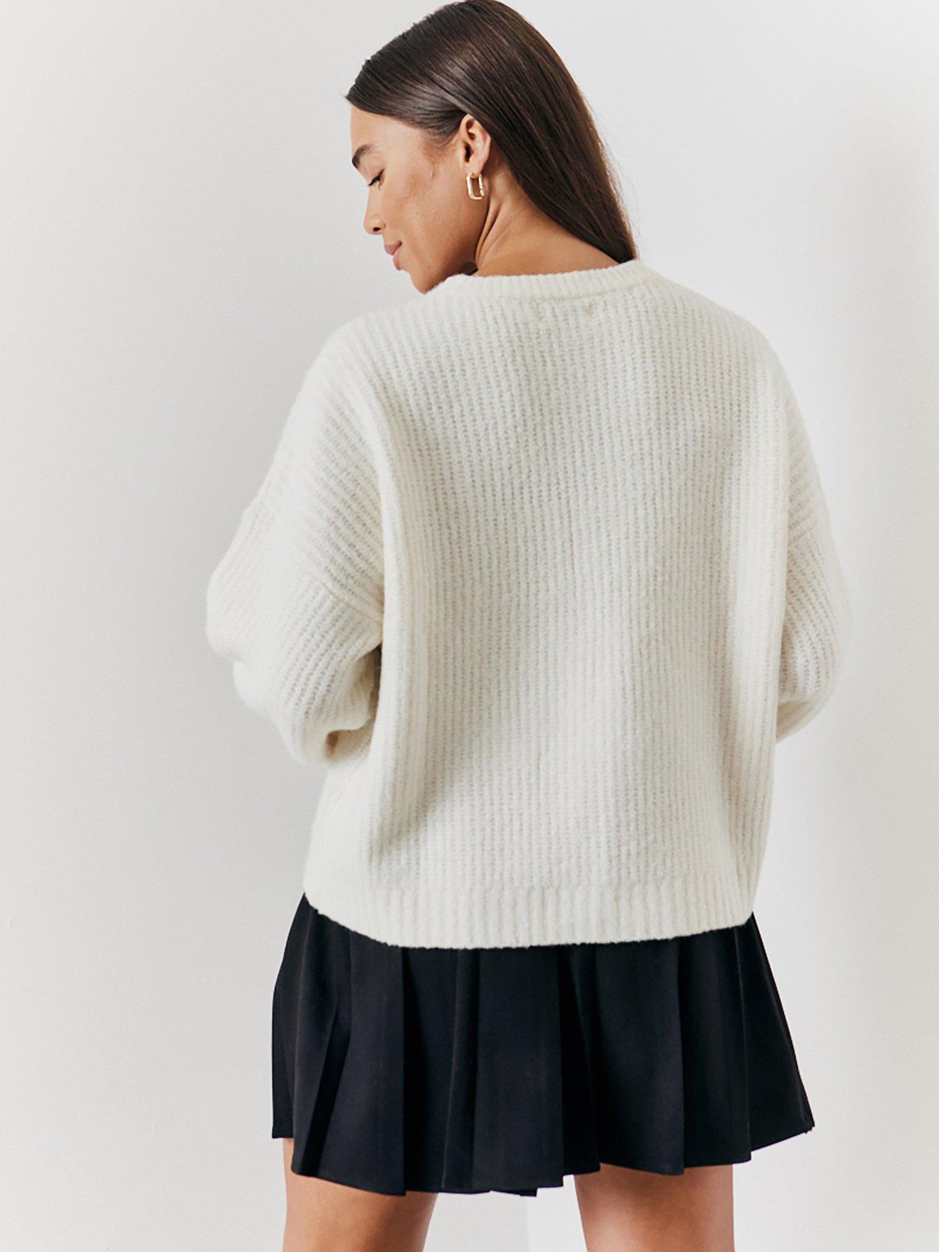 in-the-style-hannah-brown-bow-detail-knit-cardigan-creamstillFront