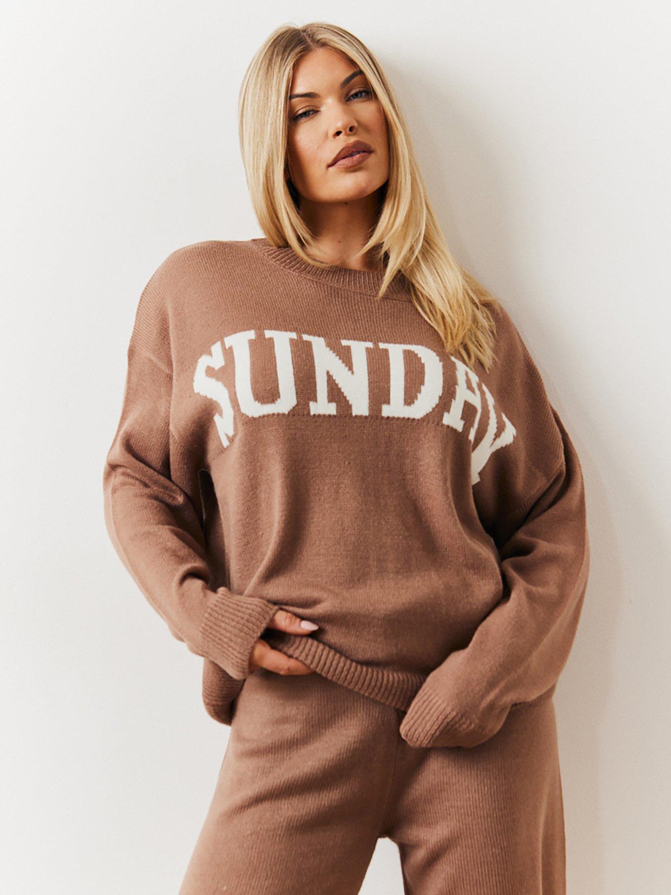 in-the-style-sunday-knitted-co-ord-jumper-mocha