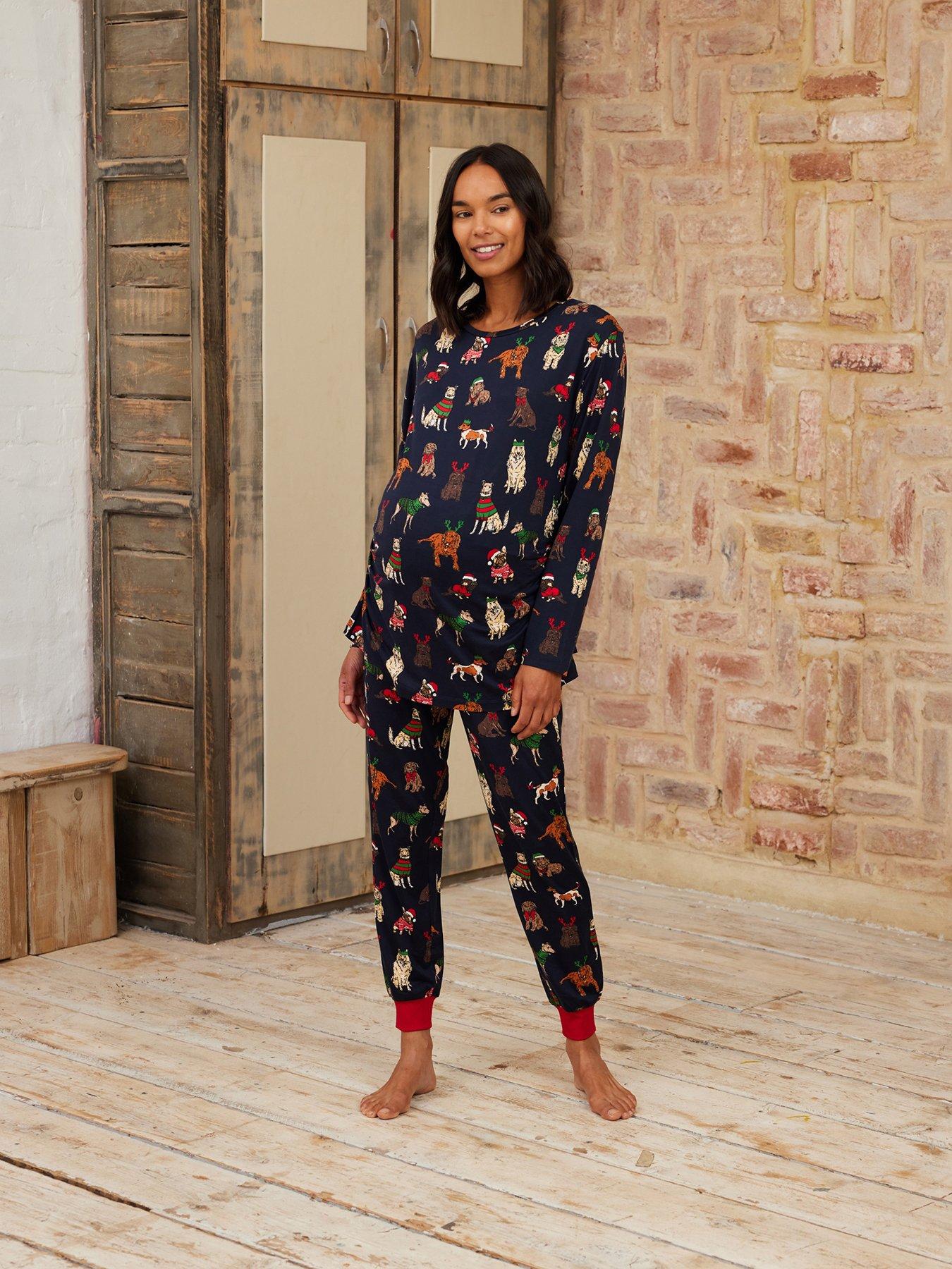 chelsea-peers-maternity-long-sleeve-crew-neck-set-poly-navyback