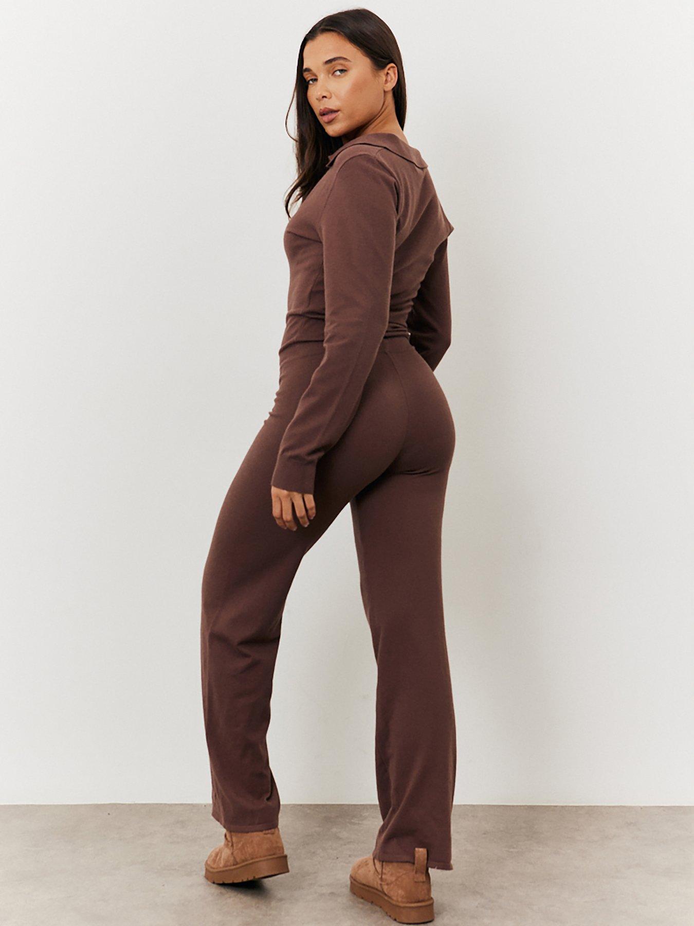 in-the-style-stacey-solomon-collar-knit-jumpsuit-chocolateback