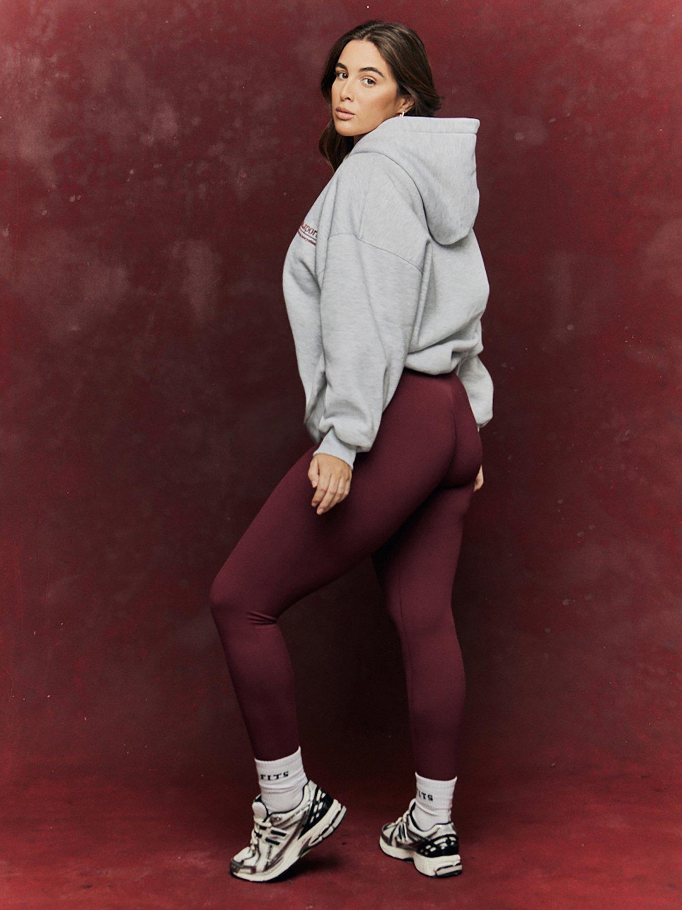 in-the-style-seamless-high-waisted-bum-scrunch-legging-burgundy-redoutfit